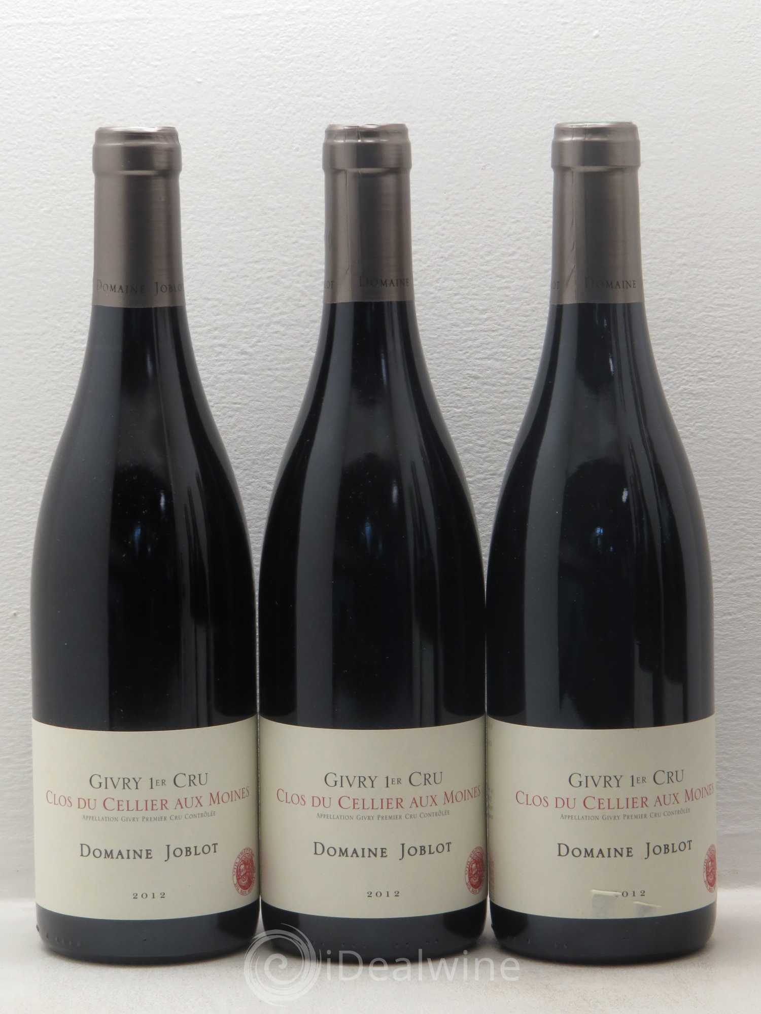 Givry 1er Cru Clos du Cellier aux Moines Joblot (Domaine) 2012 - Lot de 6 bouteilles - 1