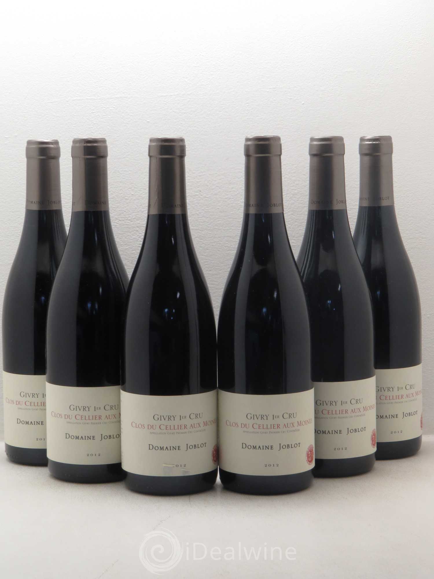 Givry 1er Cru Clos du Cellier aux Moines Joblot (Domaine) 2012 - Lot de 6 bouteilles - 0