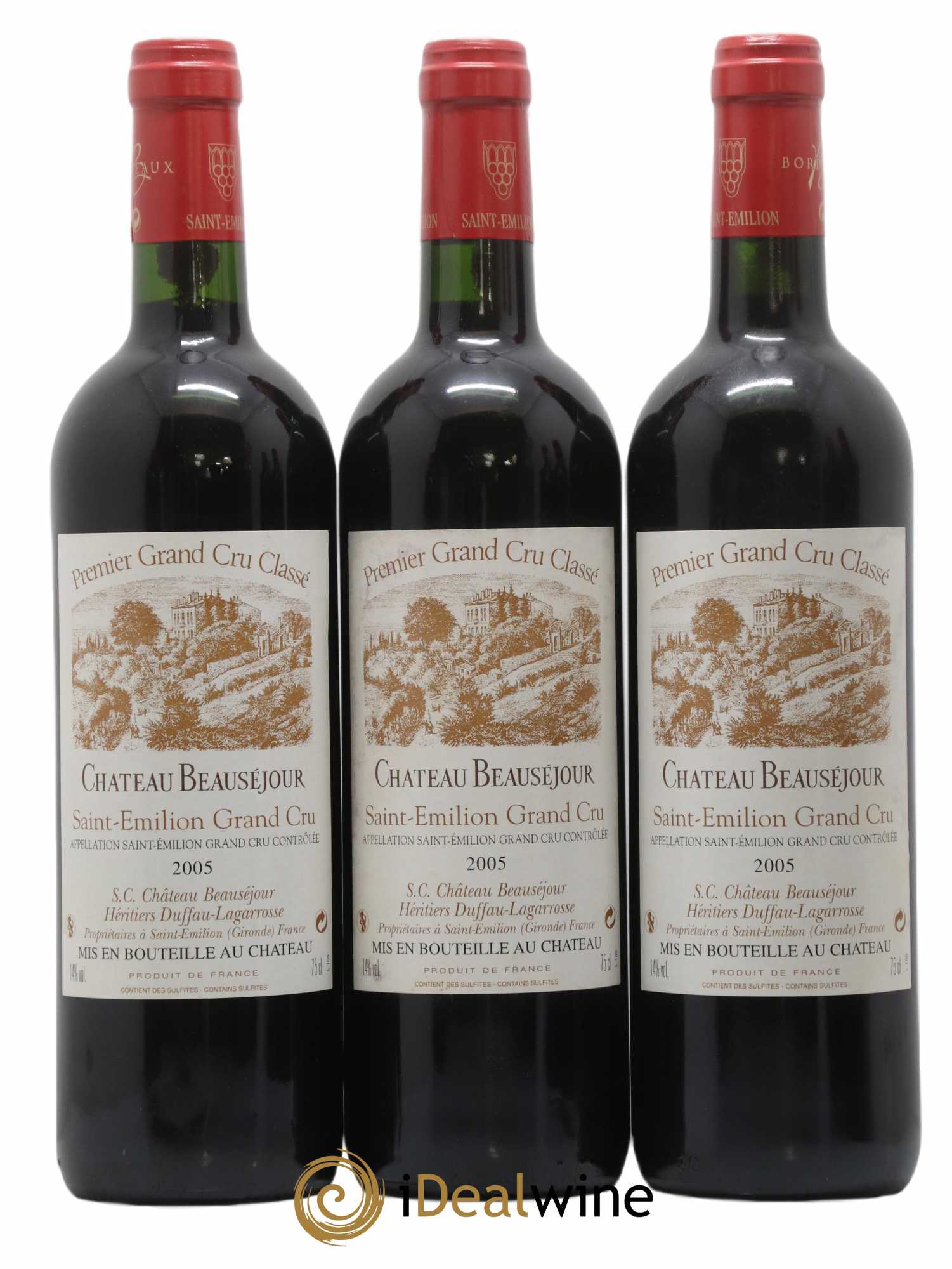 Château Beauséjour (Duffau-Lagarrosse) 1er Grand Cru Classé B 2005 - Lot de 6 bouteilles - 1