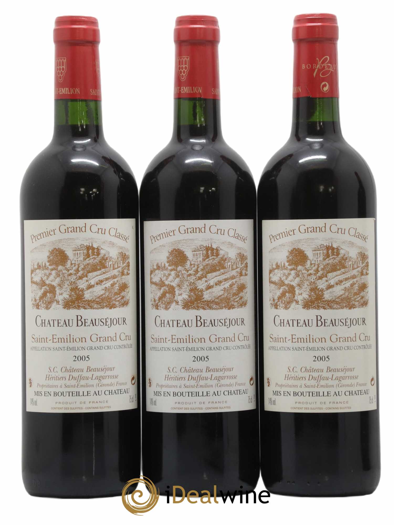Château Beauséjour (Duffau-Lagarrosse) 1er Grand Cru Classé B 2005 - Lot de 6 bouteilles - 2