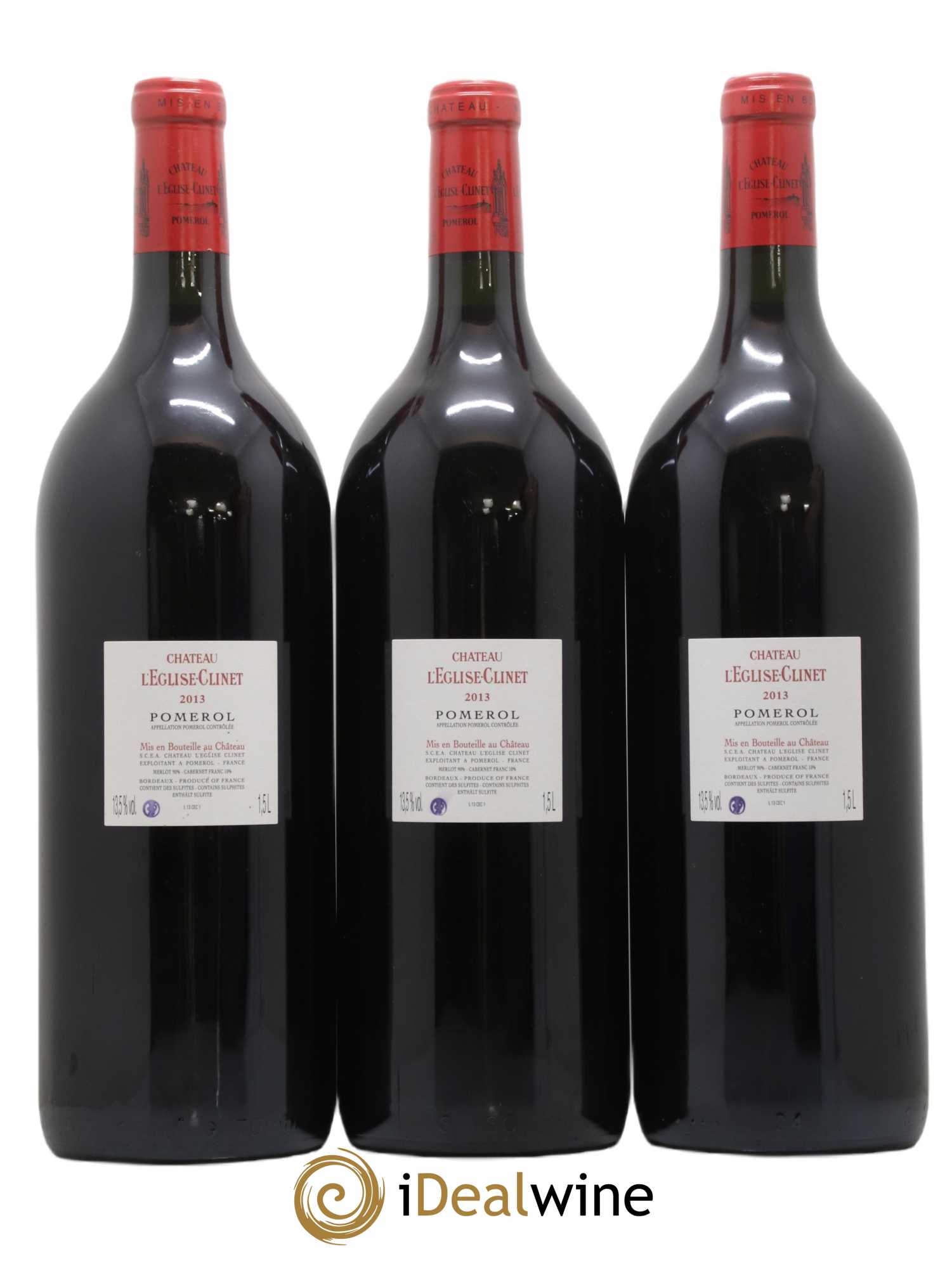 Château l' Église Clinet 2013 - Lot of 3 magnums - 1