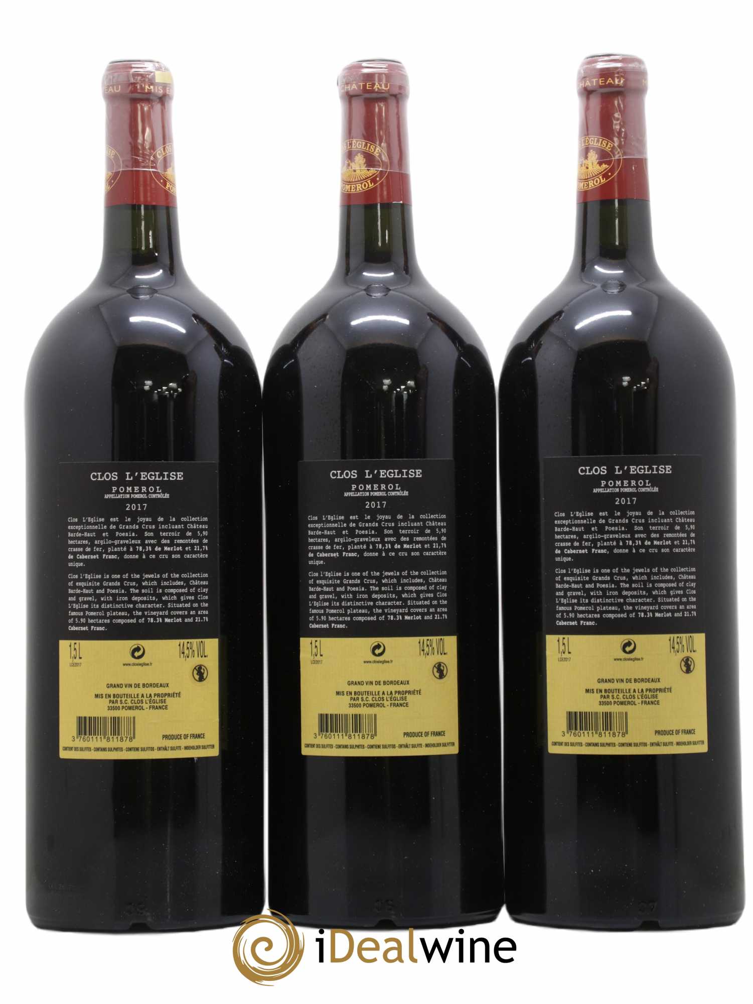 Clos l'Eglise 2017 - Lot de 3 magnums - 1