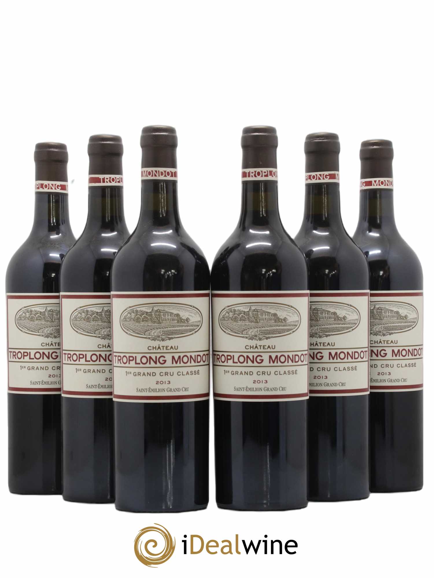 Château Troplong Mondot 1er Grand Cru Classé B 2013 - Lot de 6 bouteilles - 0