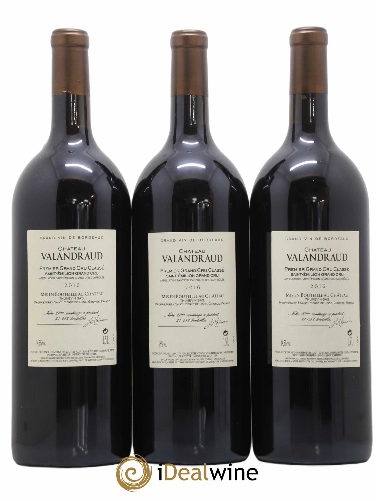 Château de Valandraud 2016 - Lot de 3 magnums - 1