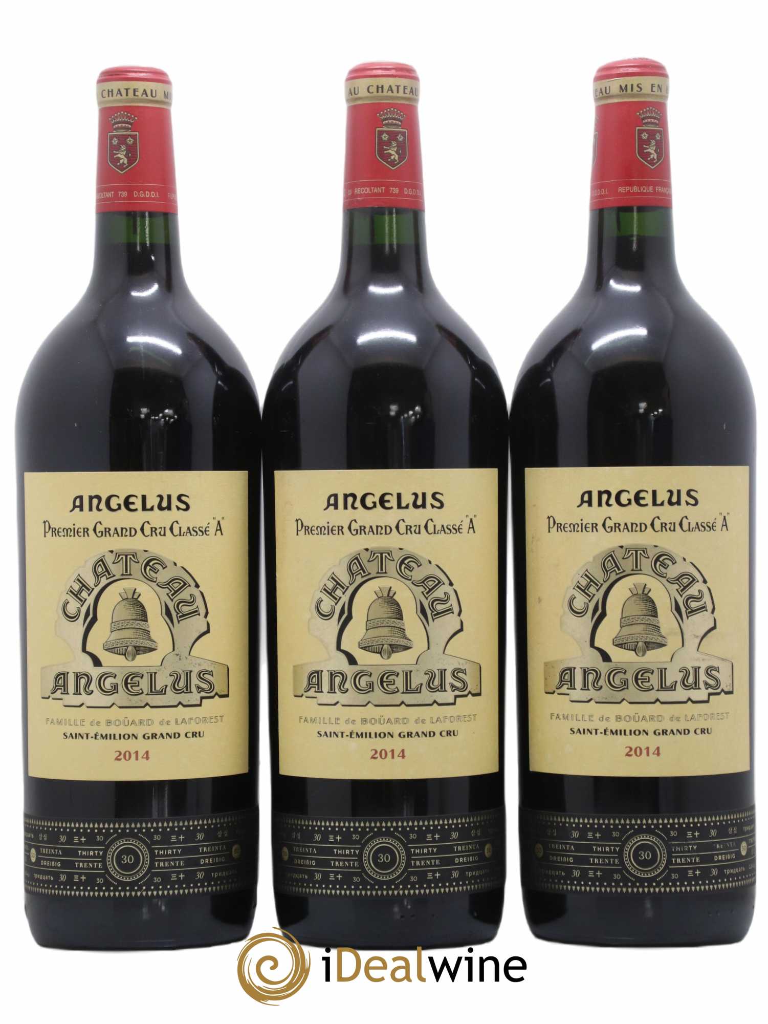 Château Angélus 1er Grand Cru Classé A 2014 - Lot de 3 magnums - 0