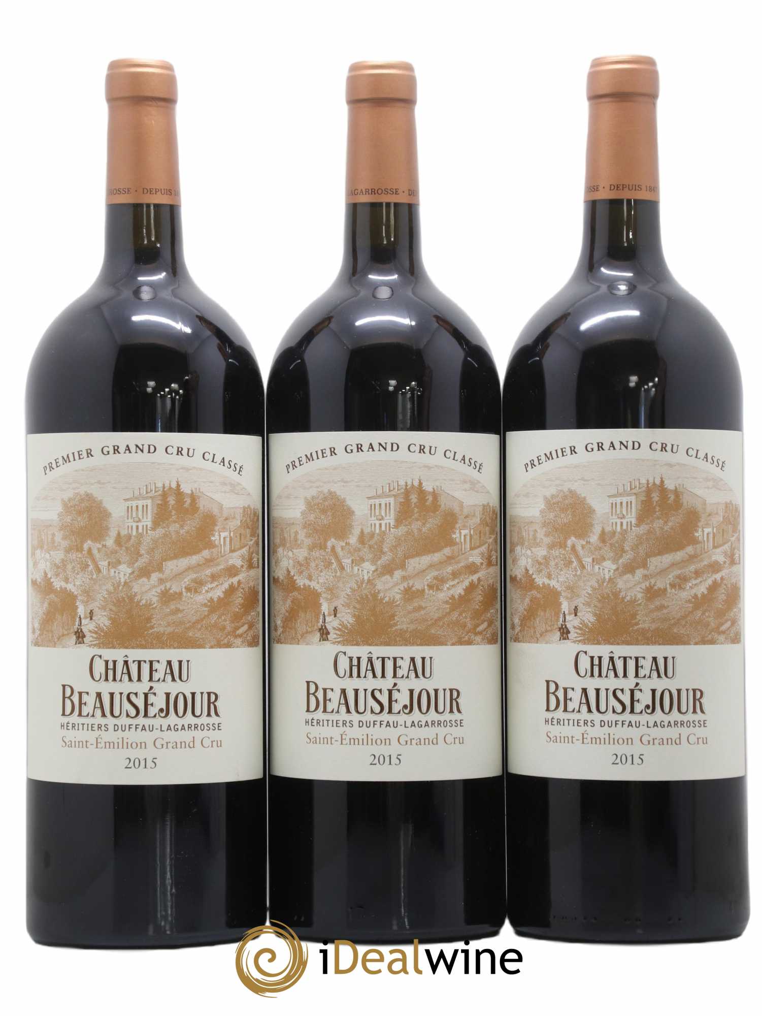 Château Beauséjour (Duffau-Lagarrosse) 1er Grand Cru Classé B 2015 - Lot de 3 magnums - 0