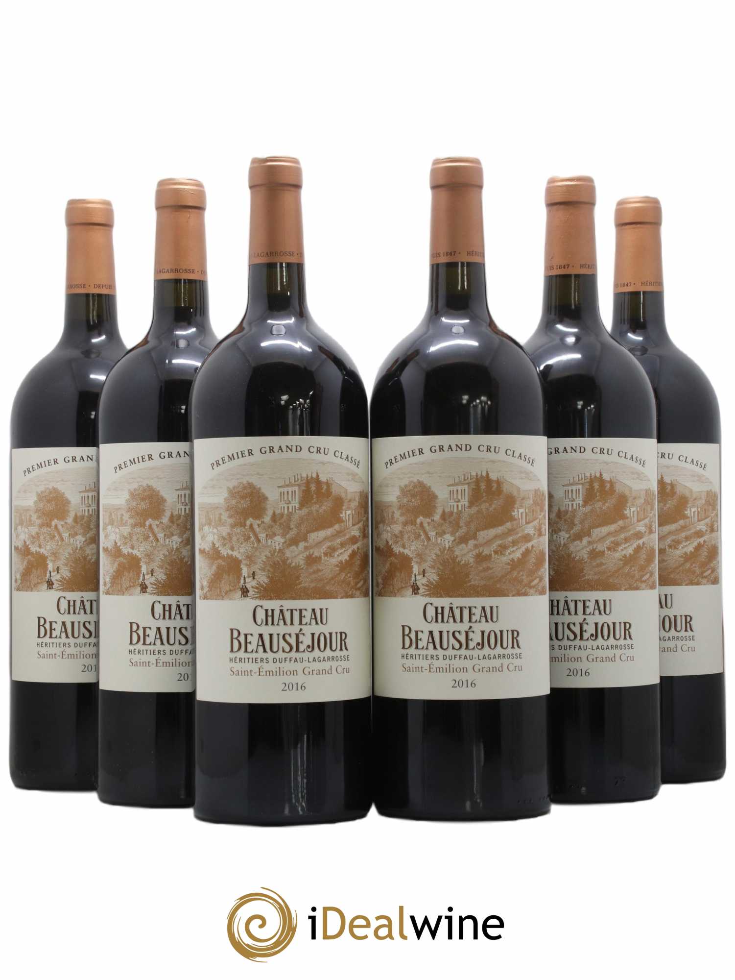 Château Beauséjour (Duffau-Lagarrosse) 1er Grand Cru Classé B 2016 - Lot de 6 magnums - 0