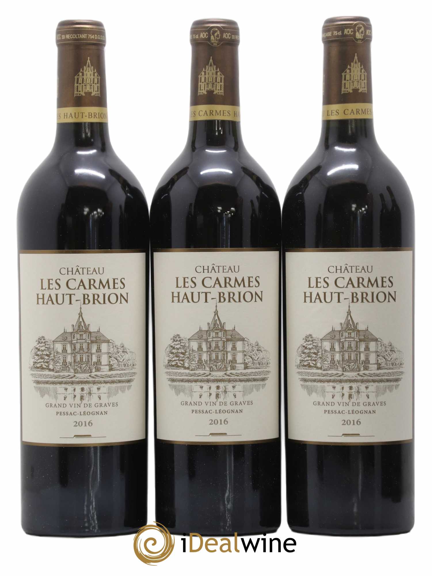 Château Les Carmes Haut-Brion 2016 - Lot de 6 bouteilles - 1