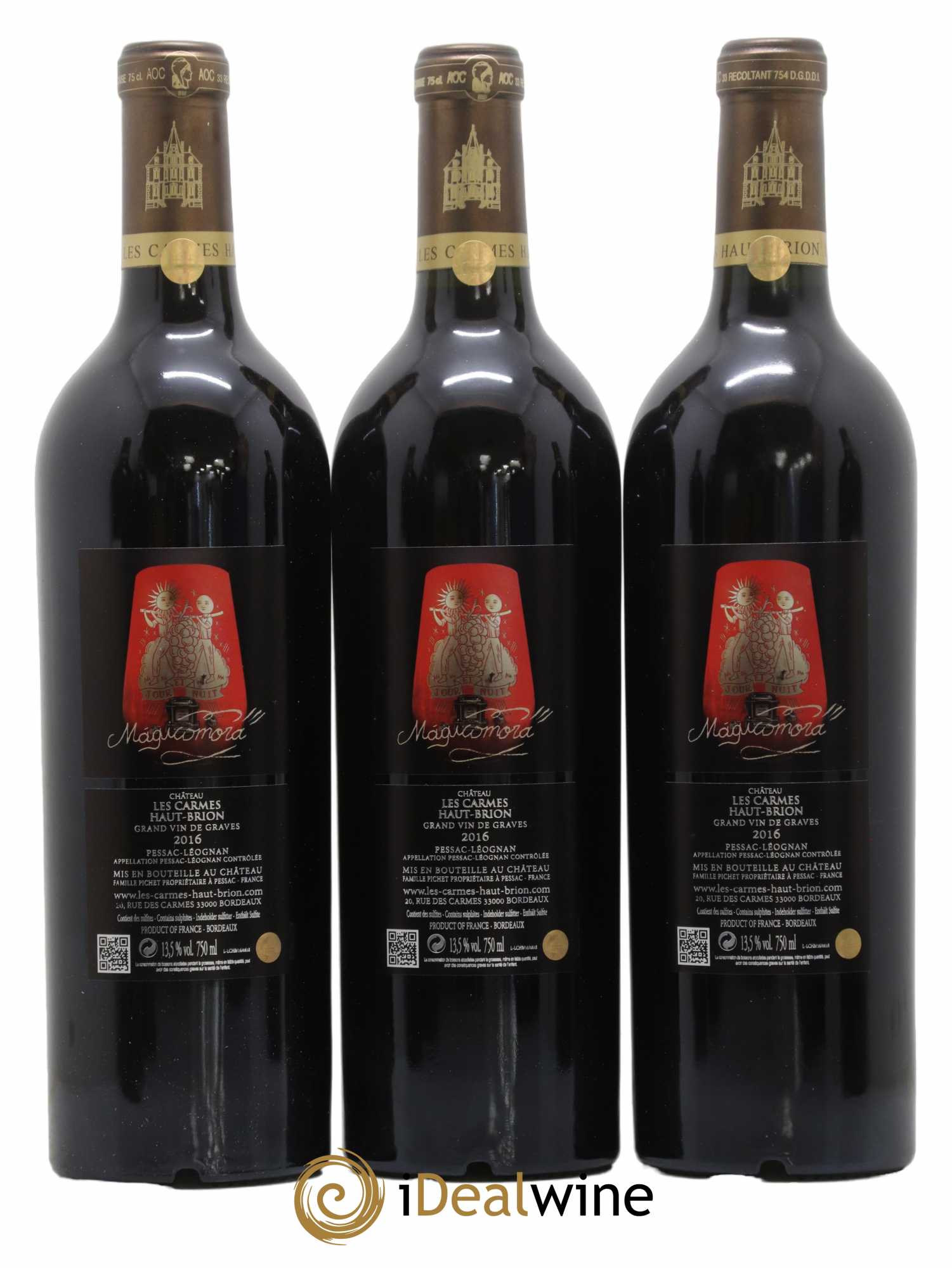 Château Les Carmes Haut-Brion 2016 - Lot de 6 bouteilles - 4