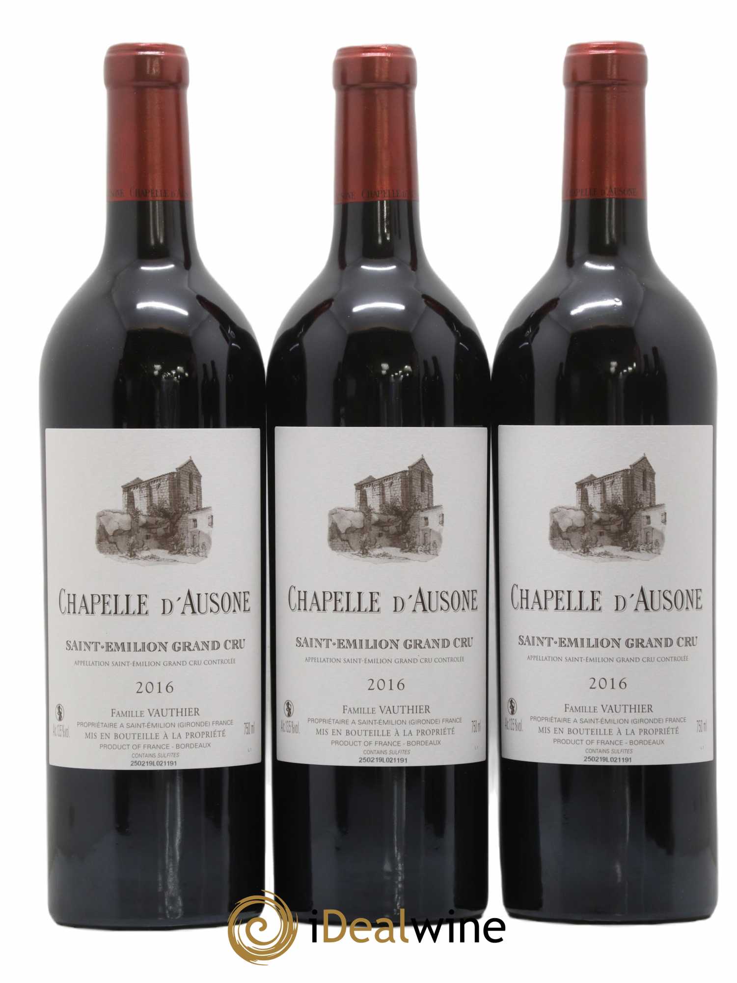 Chapelle d'Ausone Second Vin 2016 - Lot de 6 bouteilles - 1