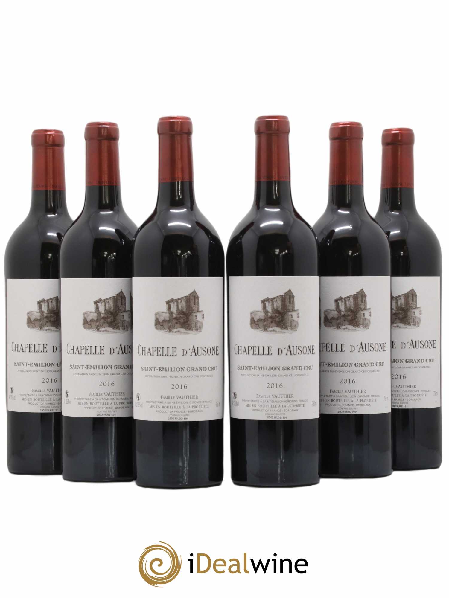 Chapelle d'Ausone Second Vin 2016 - Lot de 6 bouteilles - 0