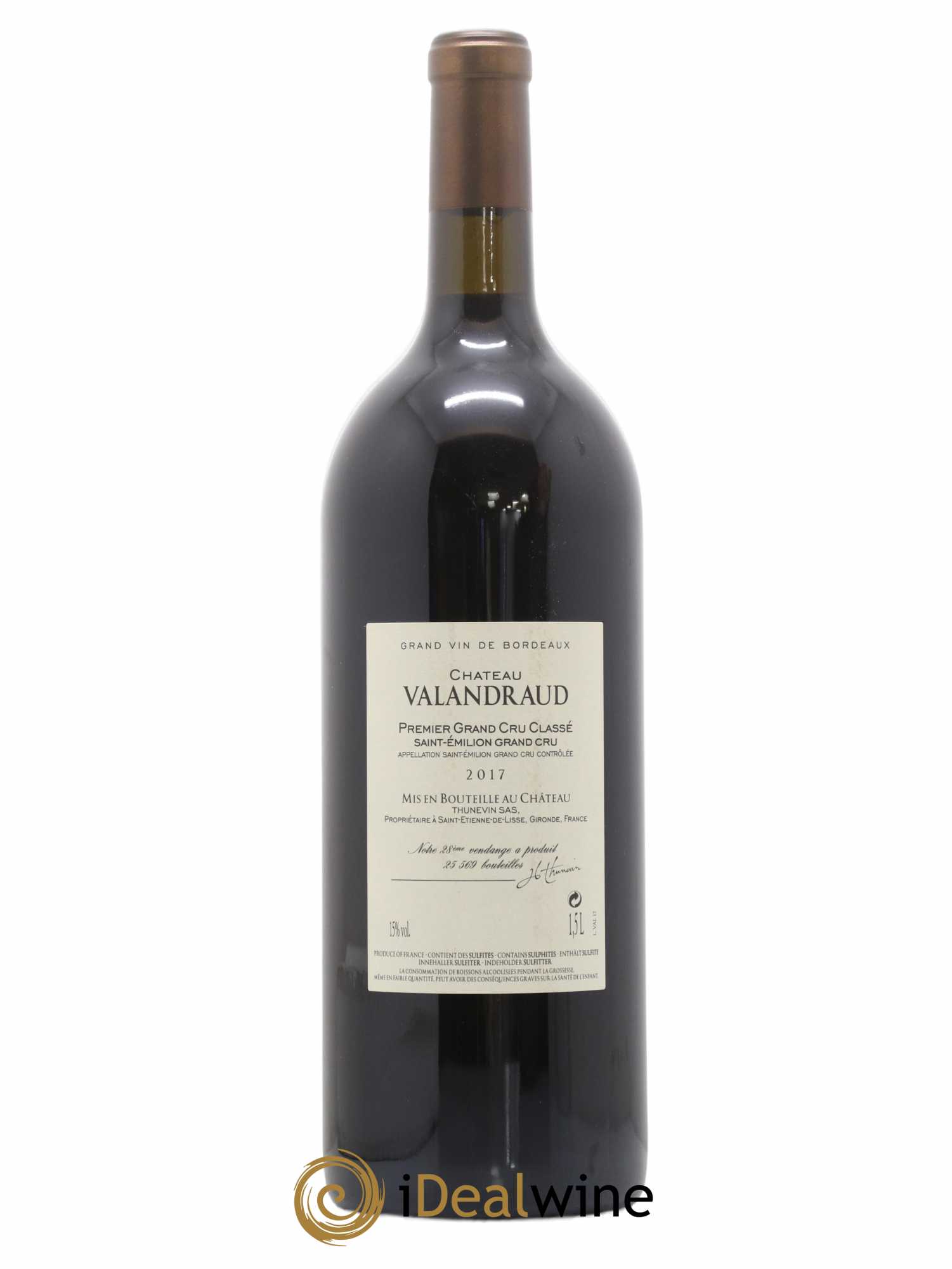 Château de Valandraud 1er Grand Cru Classé B depuis 2012 2017 - Lot of 1 magnum - 1