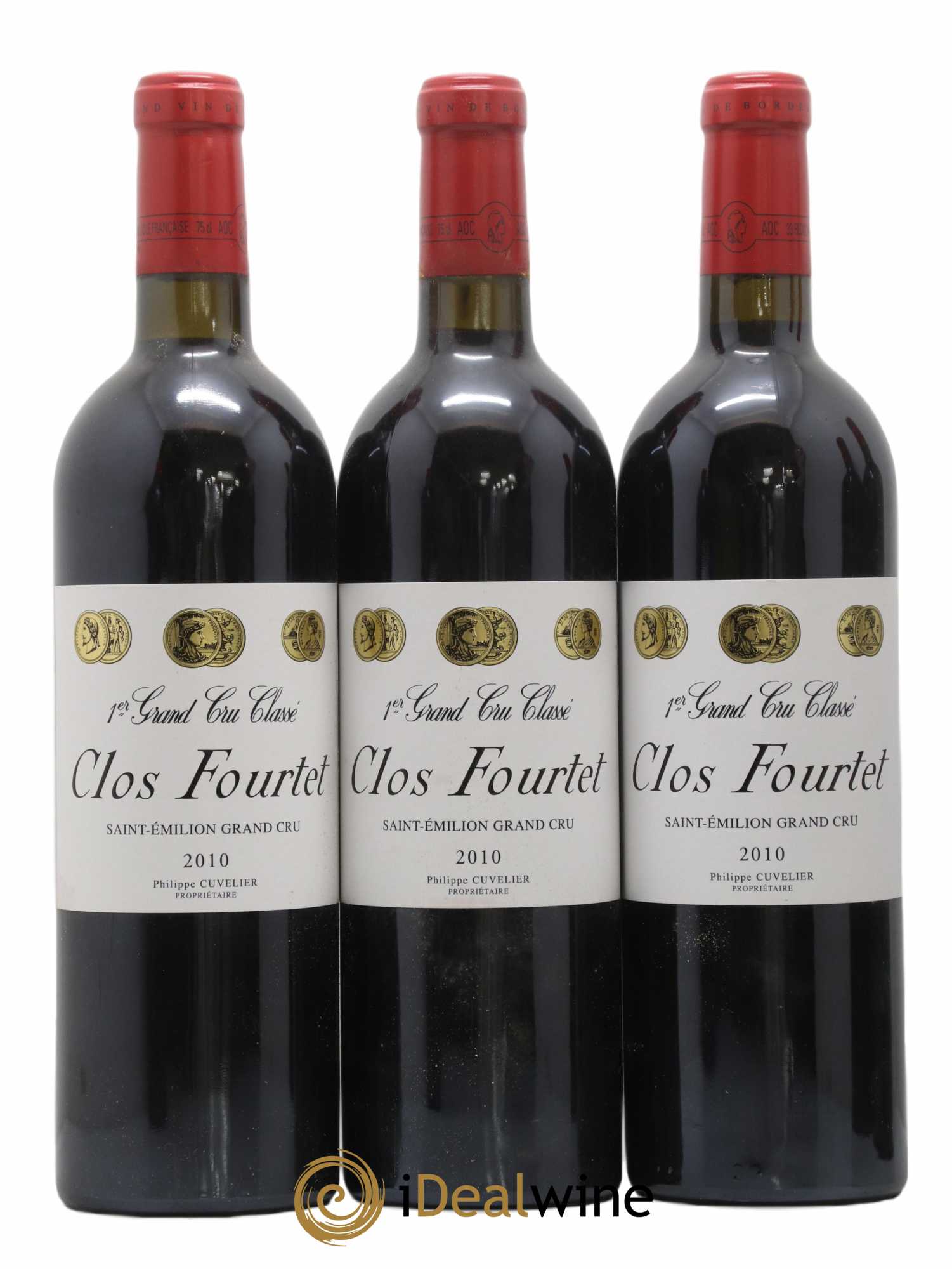 Clos Fourtet 1er Grand Cru Classé B 2010 - Lot de 6 bouteilles - 1