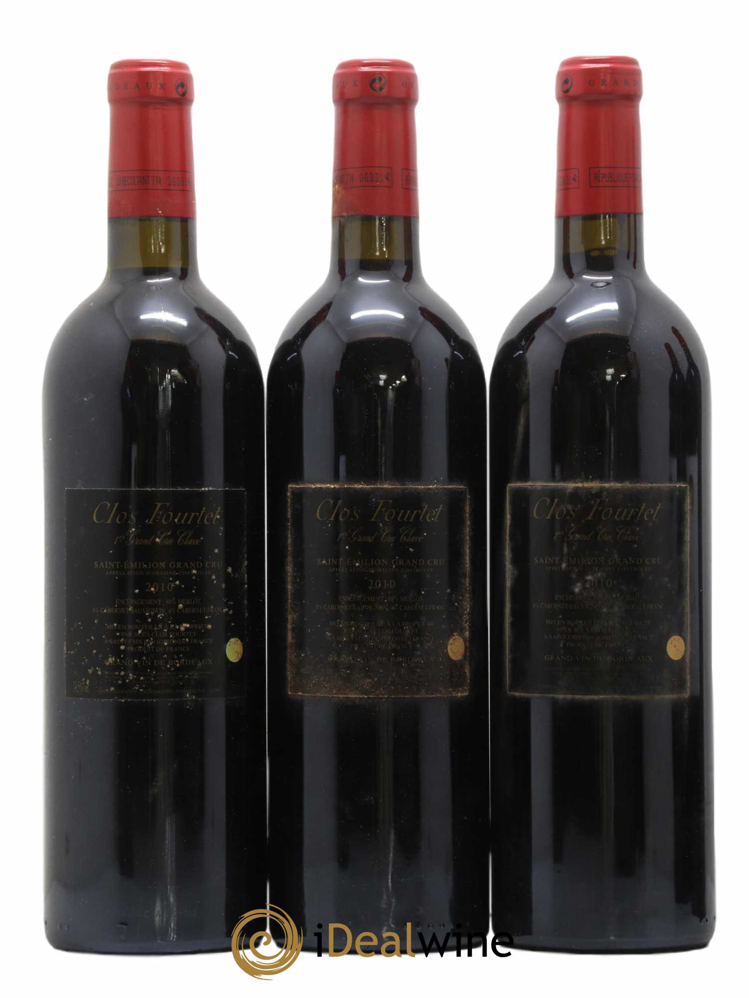 Clos Fourtet 1er Grand Cru Classé B 2010 - Lot de 6 bouteilles - 2