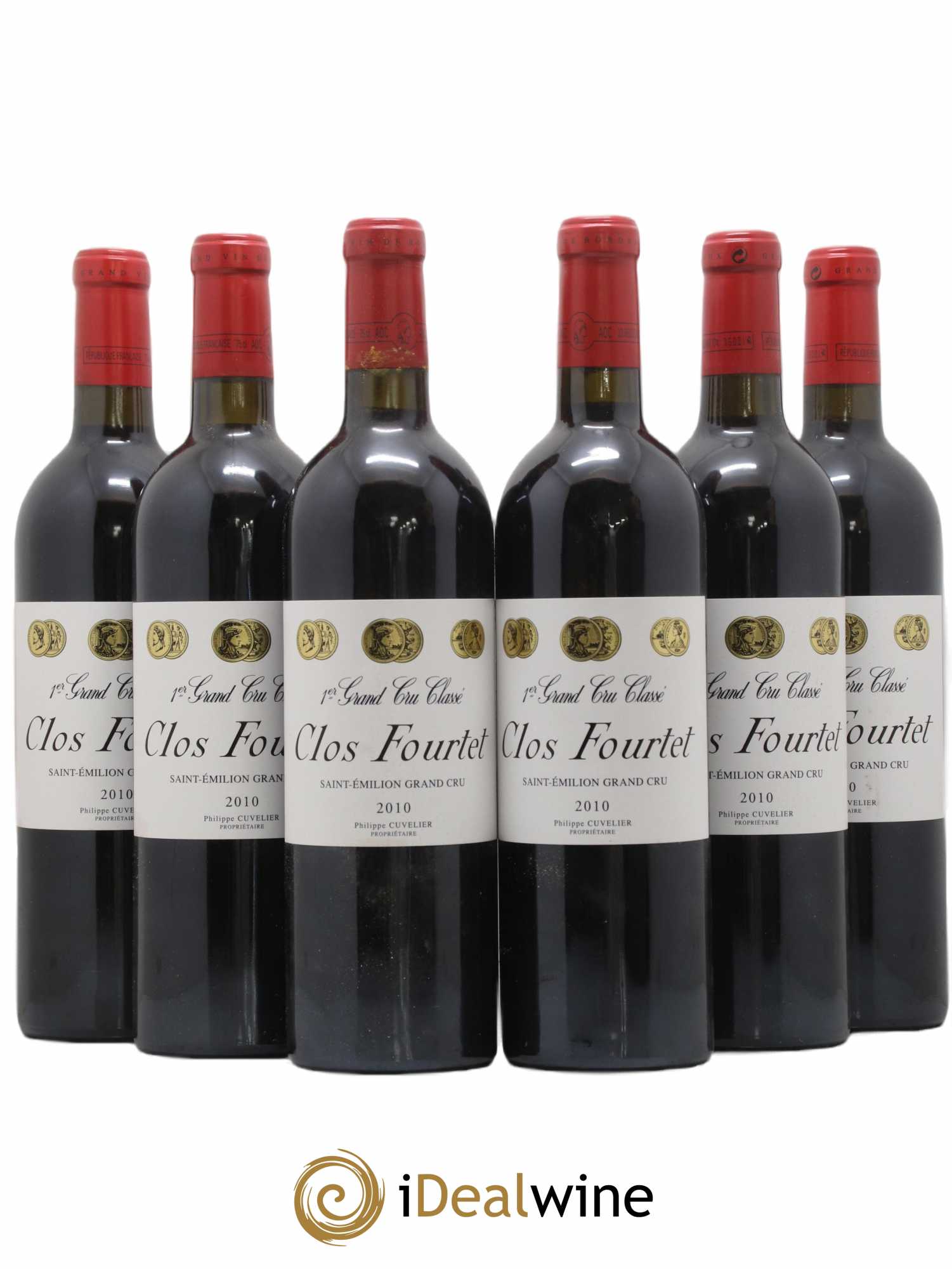 Clos Fourtet 1er Grand Cru Classé B 2010 - Lot de 6 bouteilles - 0