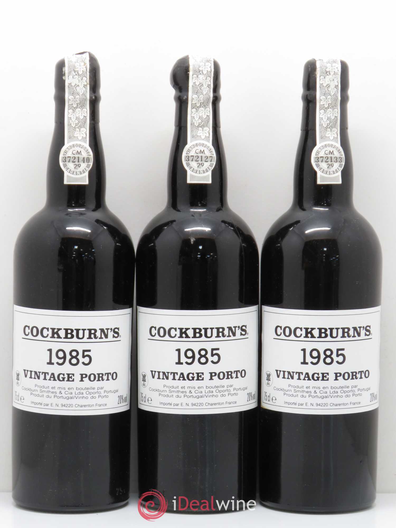 Porto vintage Cockburn's 1985 - Posten von 3 Flaschen - 0