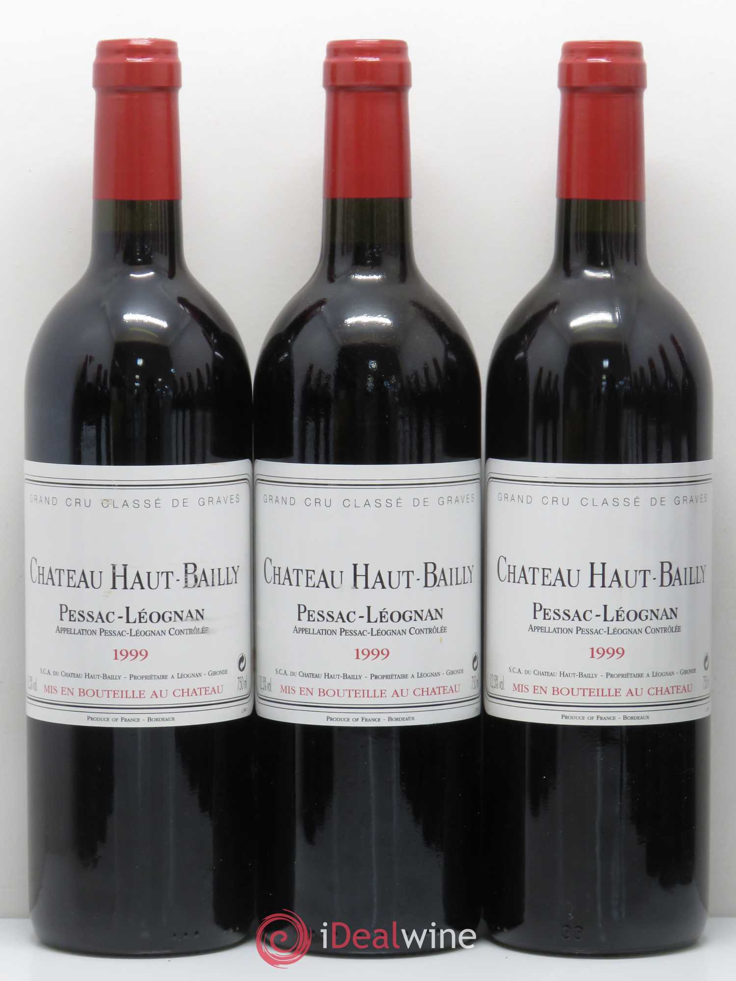 Château Haut-Bailly Cru Classé de Graves 1999 - Lot de 12 bouteilles - 1
