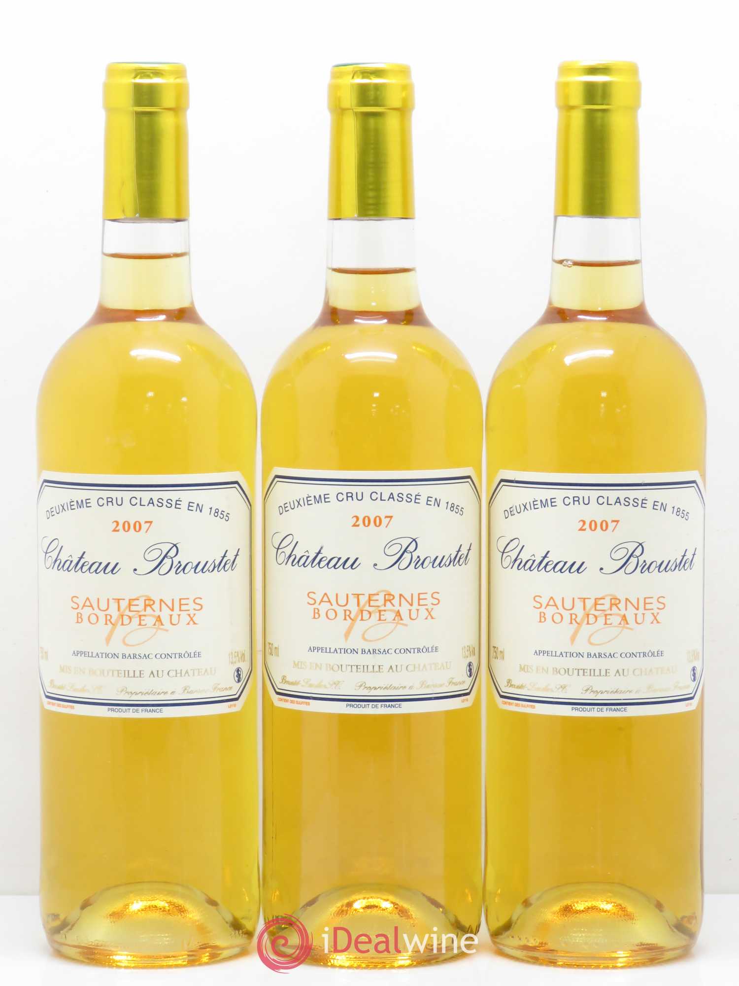 Château Broustet 2ème Grand Cru Classé  (senza prezzo di riserva) 2007 - Lotto di 6 bottiglie - 2