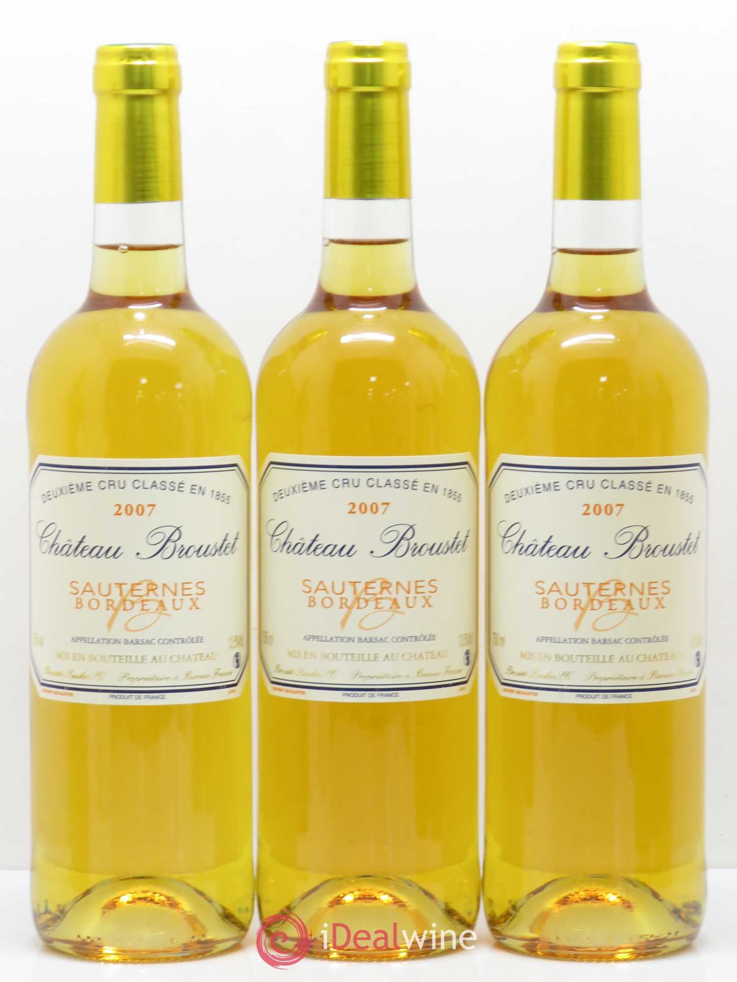 Château Broustet 2ème Grand Cru Classé (senza prezzo di riserva) 2007 - Lotto di 6 bottiglie - 1