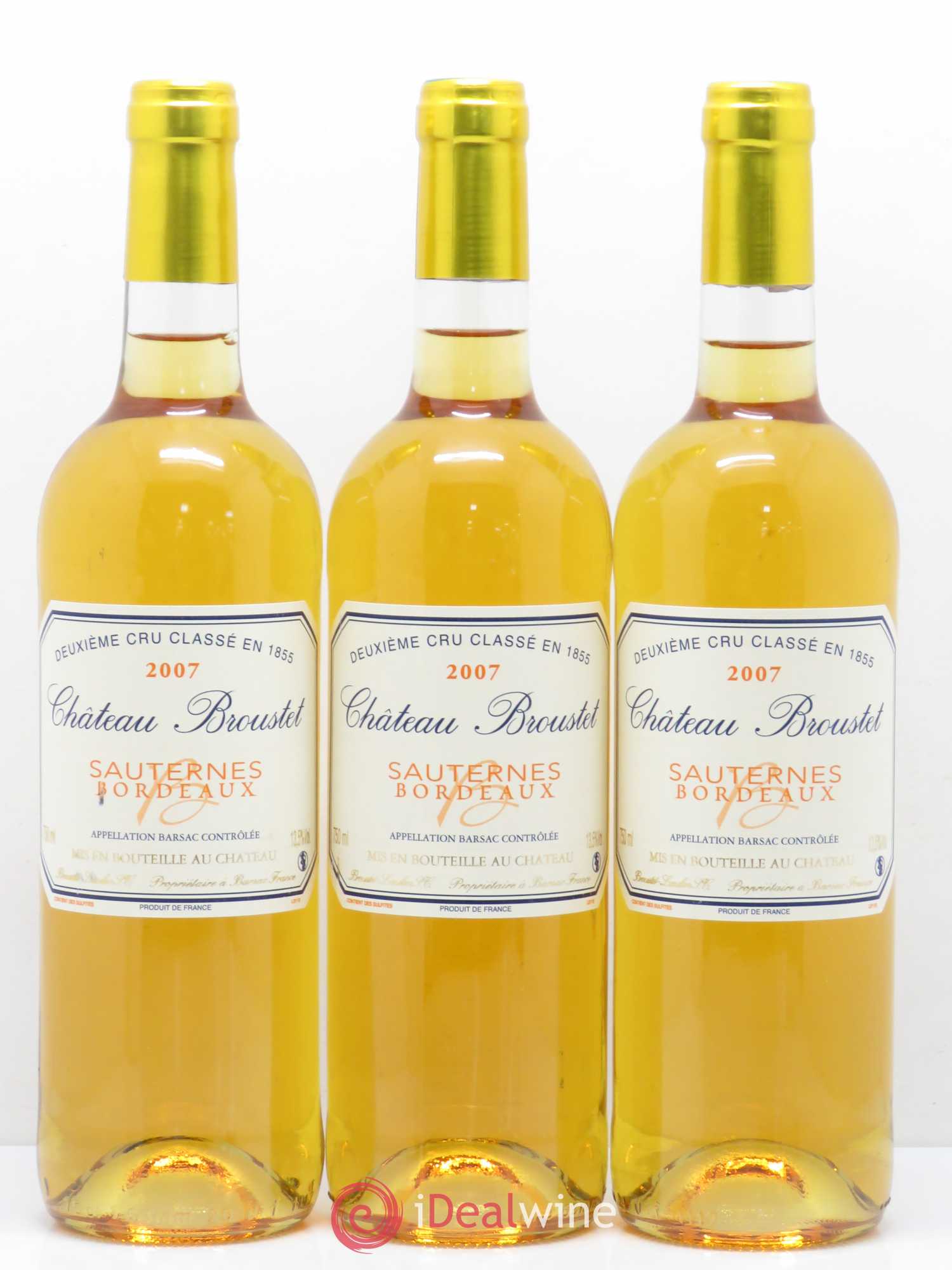 Château Broustet 2ème Grand Cru Classé (senza prezzo di riserva) 2007 - Lotto di 6 bottiglie - 2