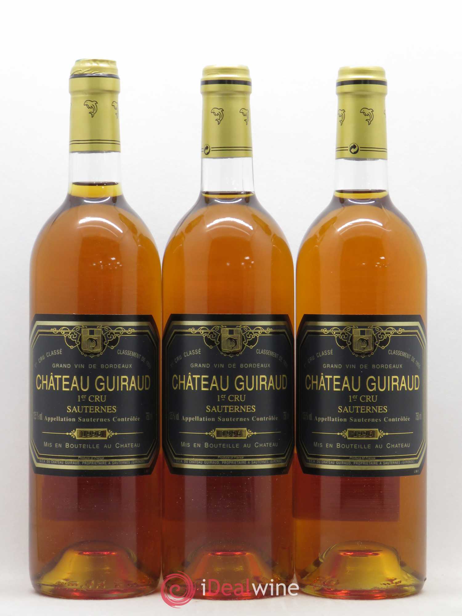 Château Guiraud 1er Grand Cru Classé 1996 - Lotto di 6 bottiglie - 1