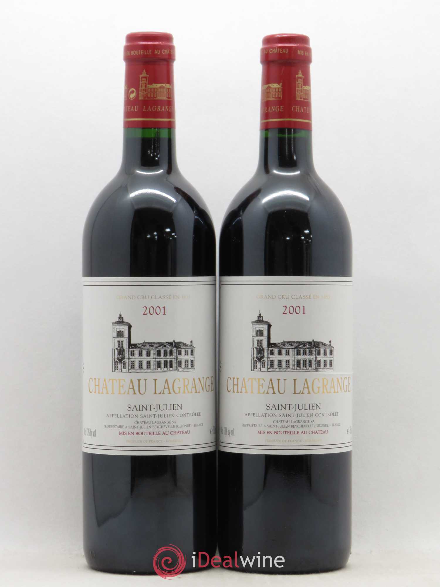 Château Lagrange 3ème Grand Cru Classé 2001 - Lot de 2 bouteilles - 0
