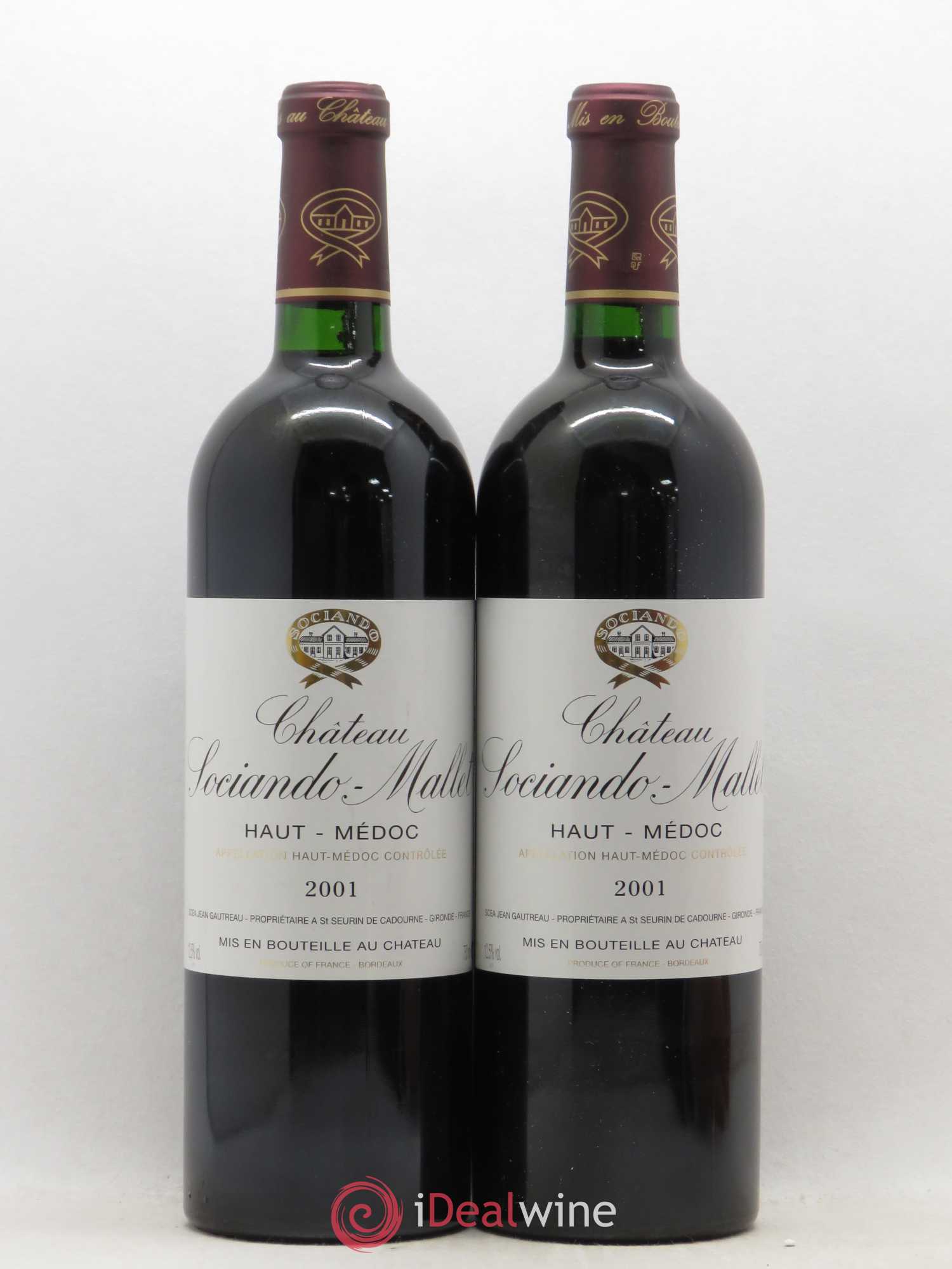 Château Sociando Mallet 2001 - Lot de 10 bouteilles - 4