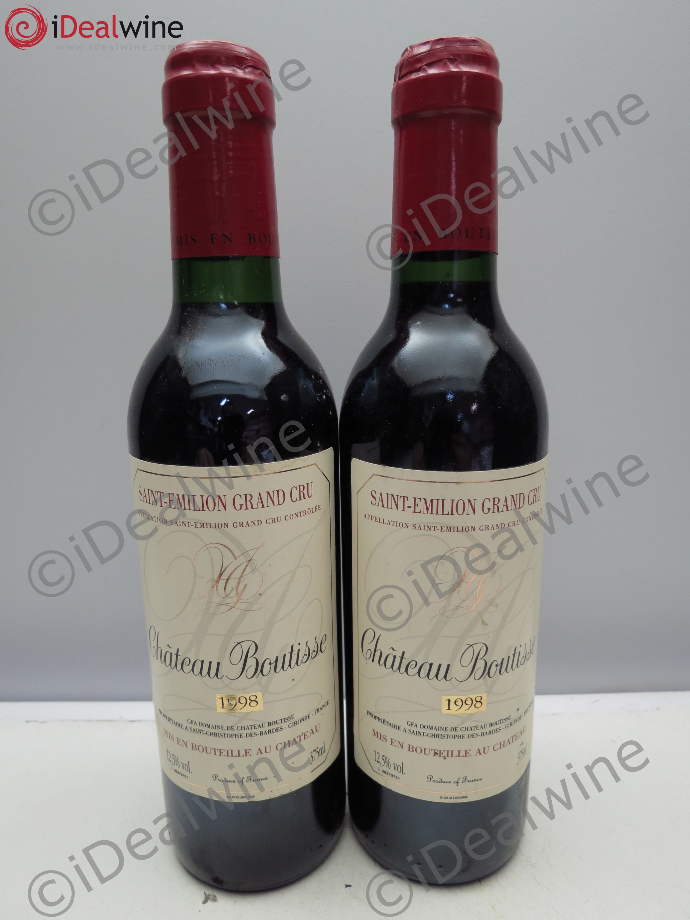 Saint-Émilion Château Boutisse 1998 - Posten von 2 Demi-Flaschen - 0