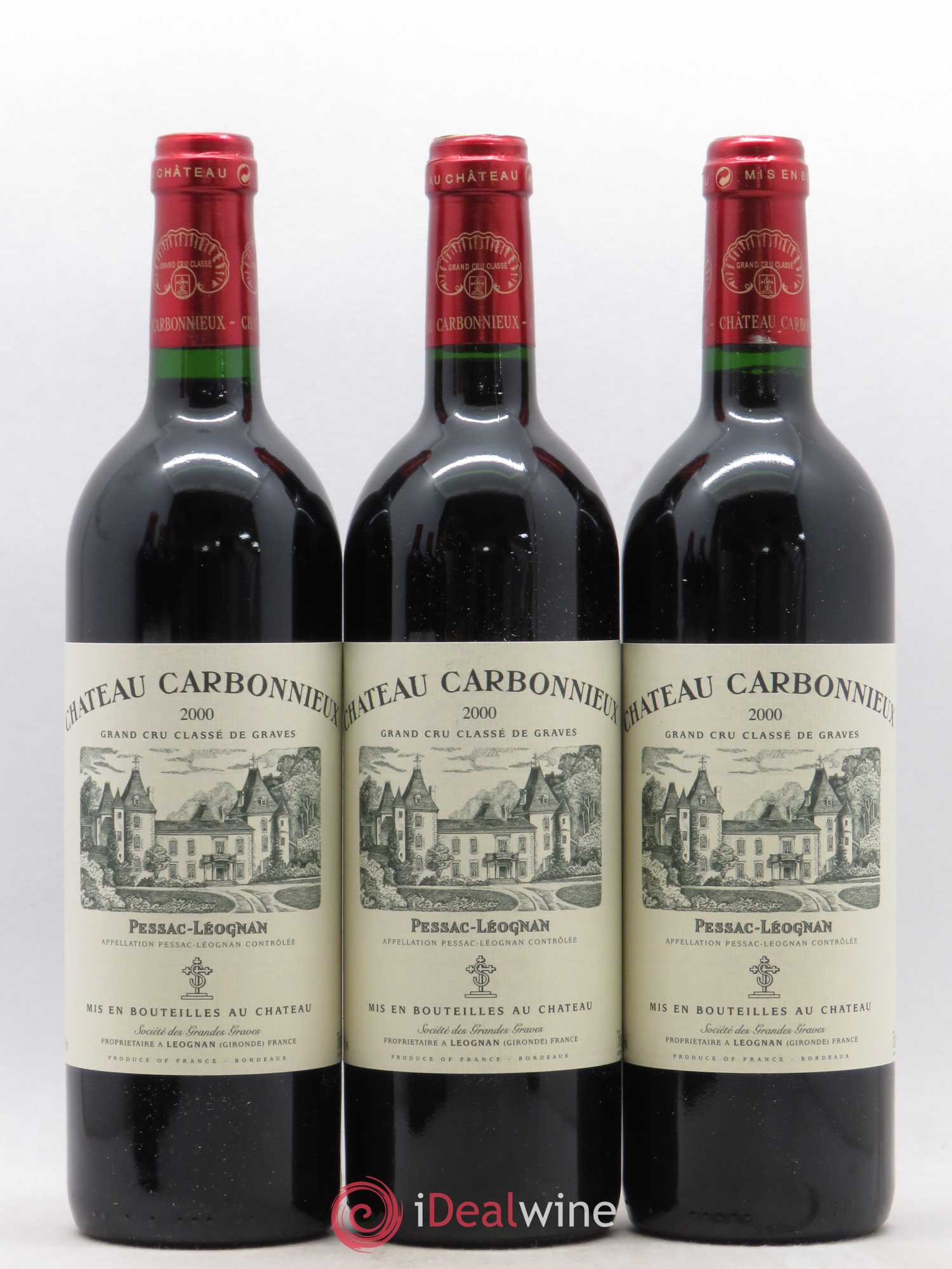 Château Carbonnieux Cru Classé de Graves 2000 - Lot de 12 bouteilles - 1