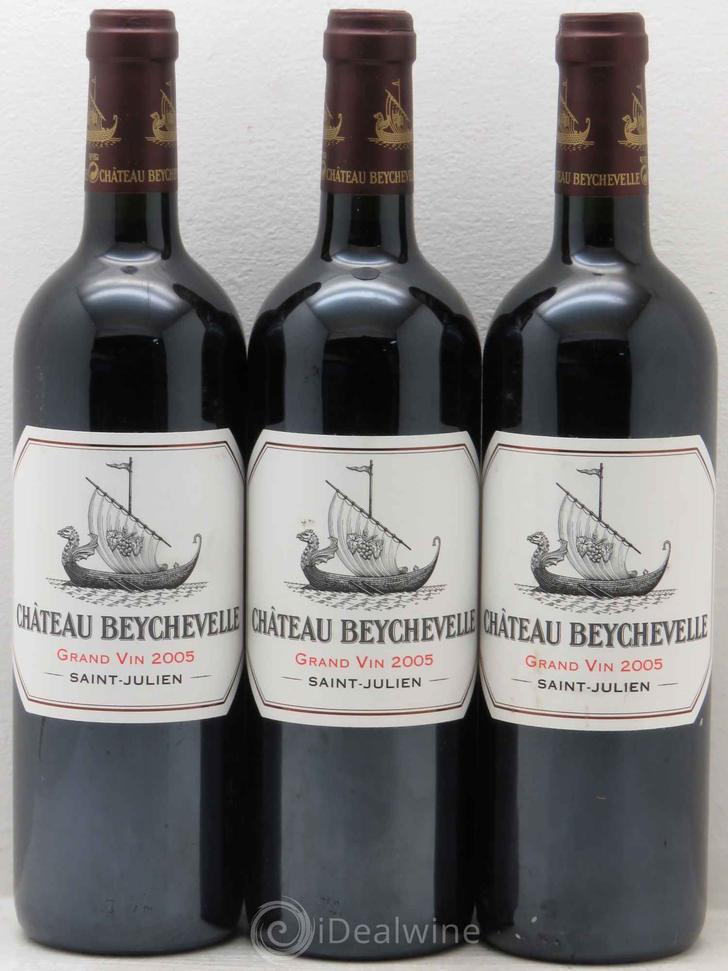 Château Beychevelle 4ème Grand Cru Classé 2005 - Lot de 3 bouteilles - 0