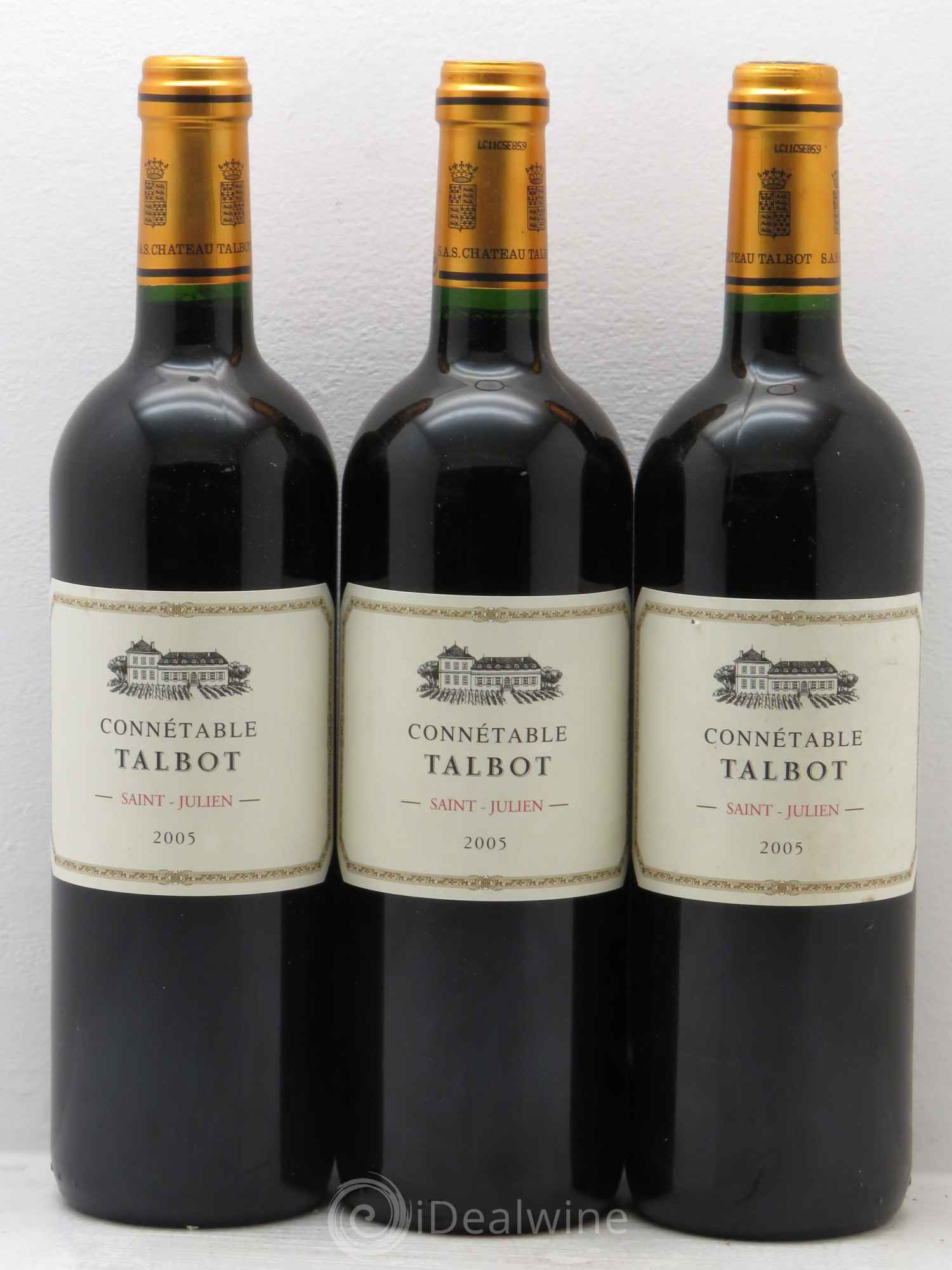 Connétable de Talbot Second Vin 2005 - Lot de 3 bouteilles - 0