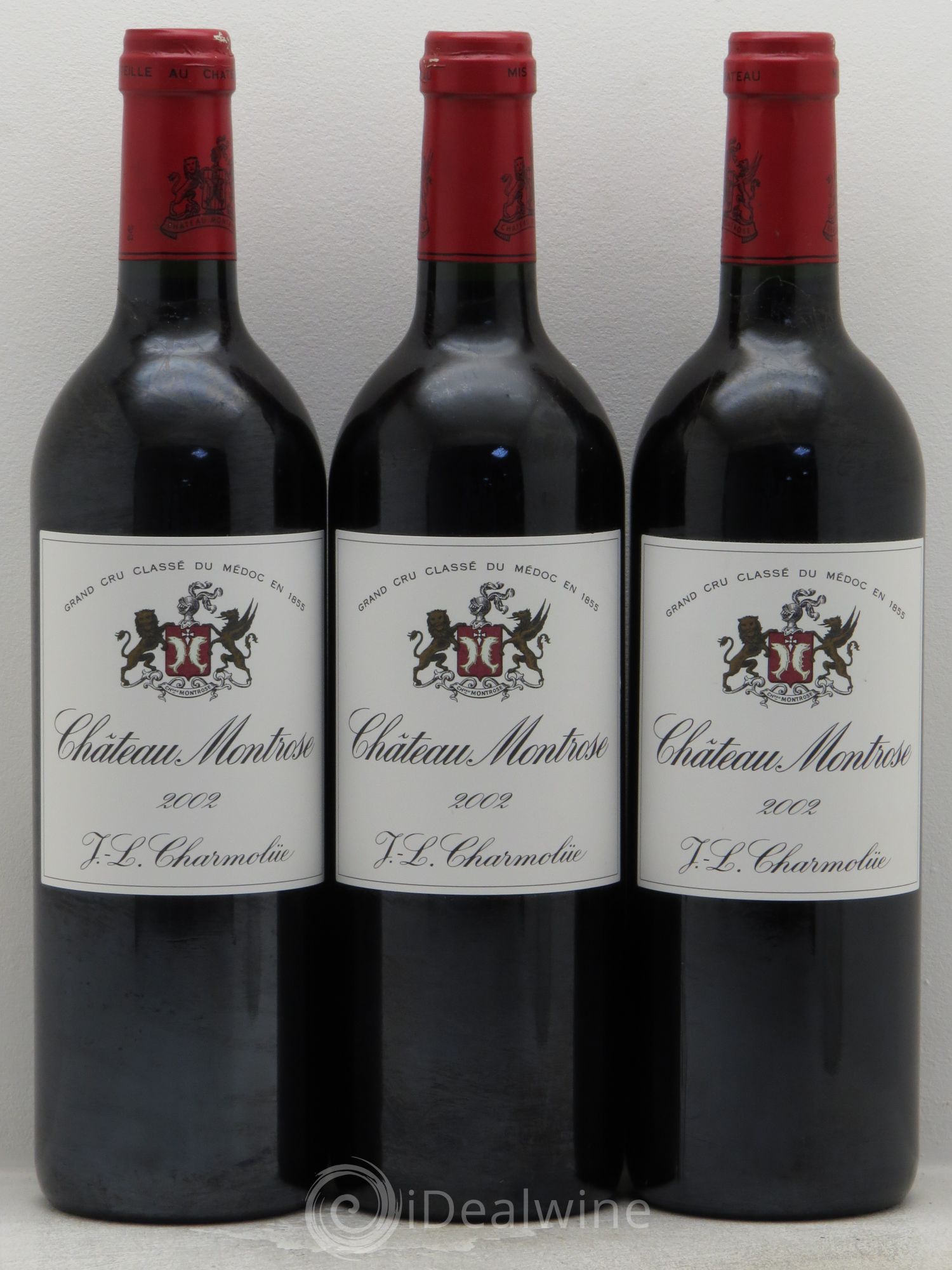 Château Montrose 2ème Grand Cru Classé 2002 - Lot de 3 bouteilles - 0