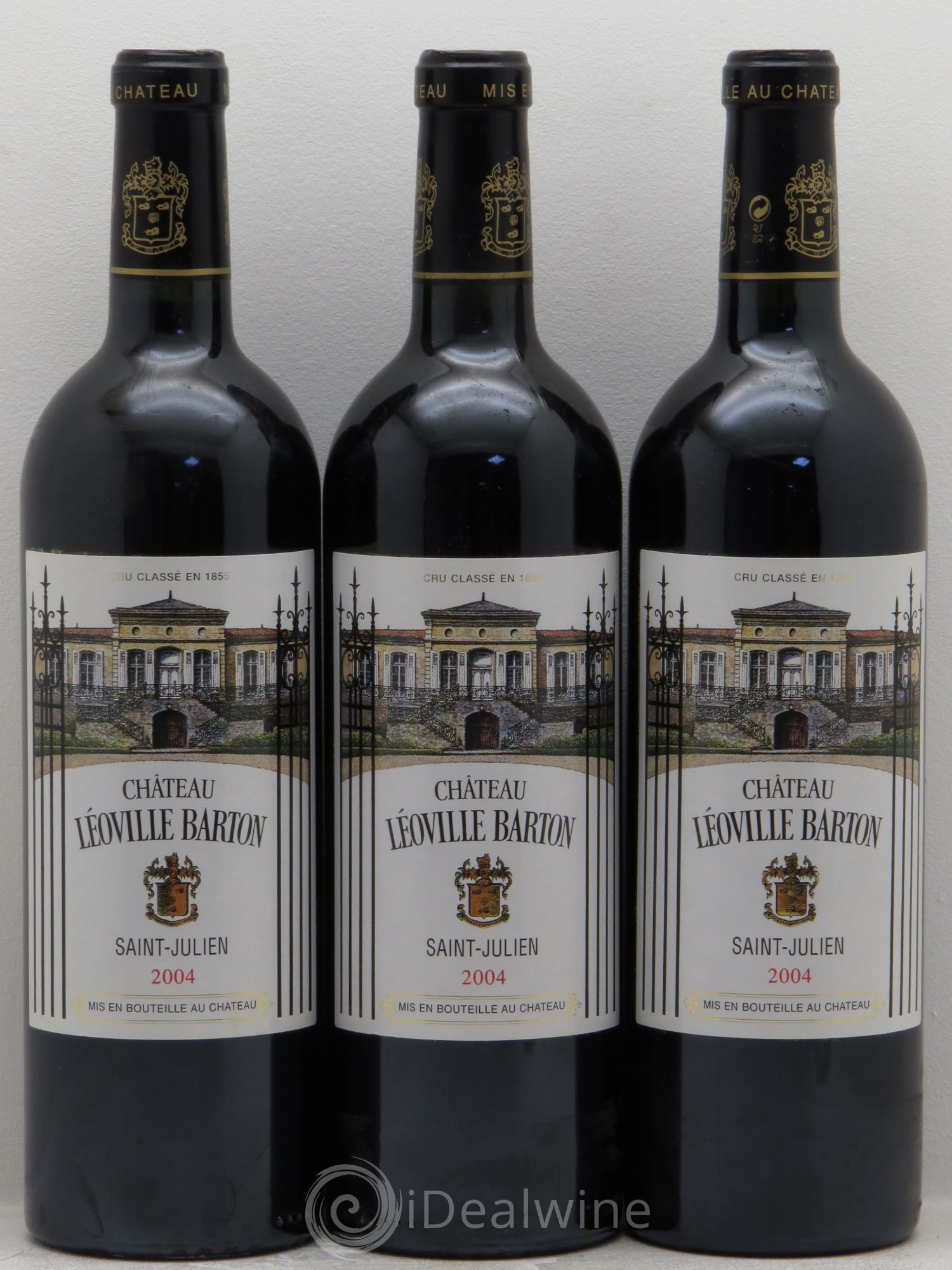 Château Léoville Barton 2ème Grand Cru Classé 2004 - Lot de 3 bouteilles - 0