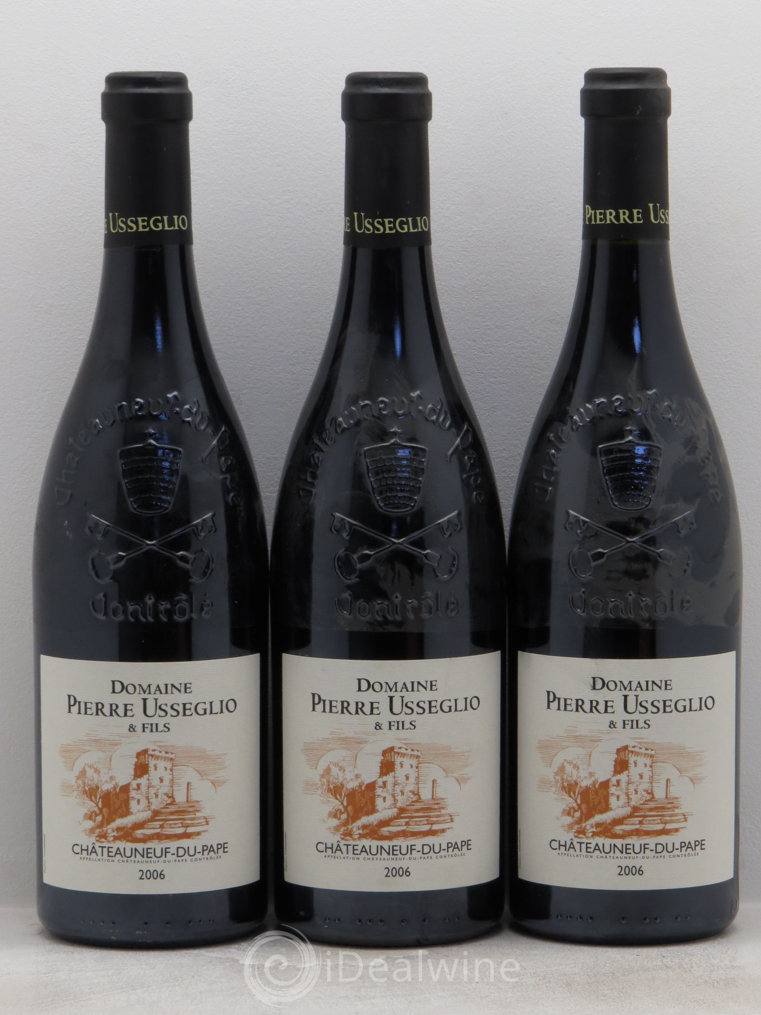 Châteauneuf-du-Pape Tradition Pierre Usseglio & Fils (sans prix de réserve) 2006 - Lot de 3 bouteilles - 0