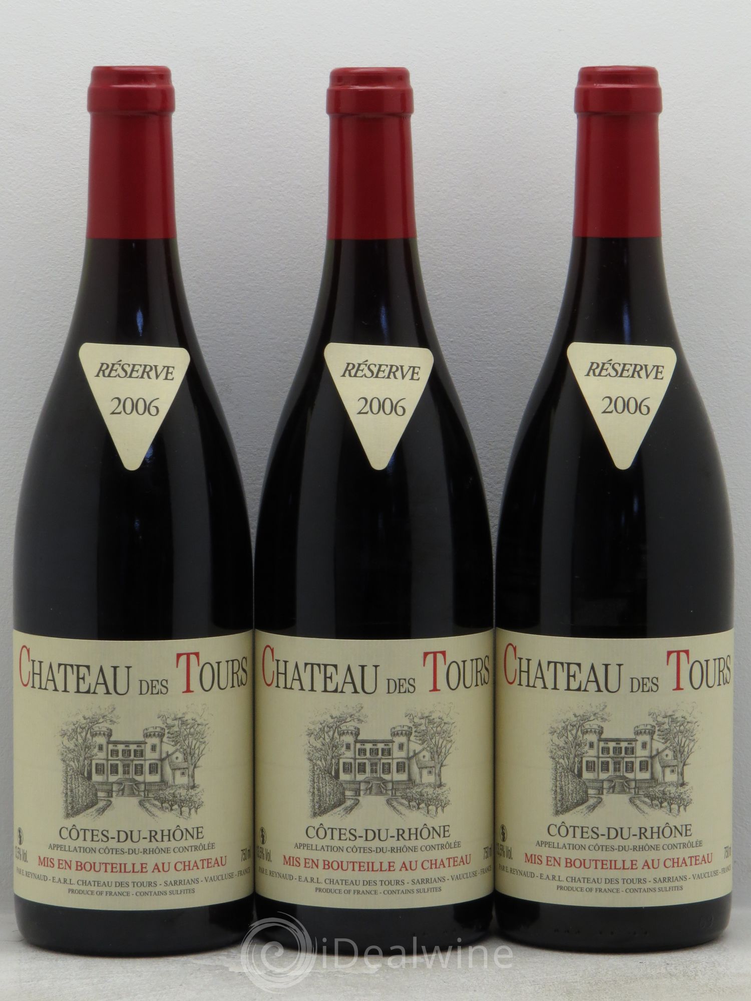 Côtes-du-Rhône Château des Tours Emmanuel Reynaud (senza prezzo di riserva) 2006 - Lotto di 3 bottiglie - 0