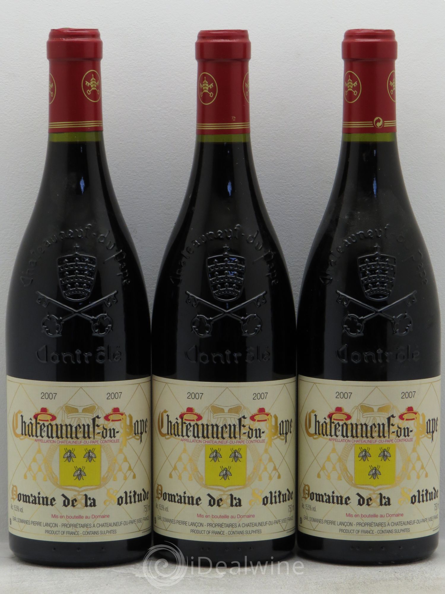 Châteauneuf-du-Pape Domaine de la Solitude (sans prix de réserve) 2007 - Posten von 3 Flaschen - 0