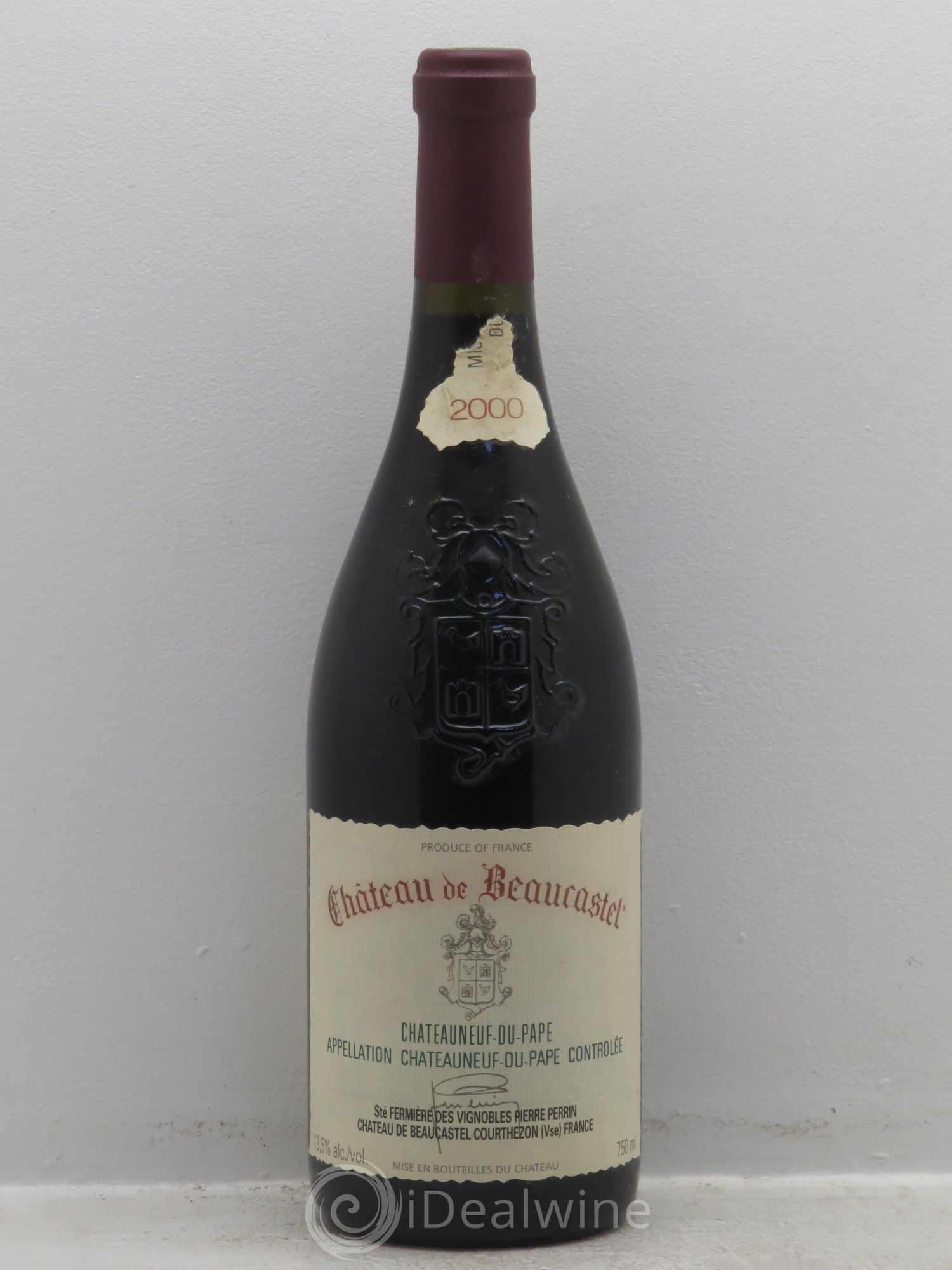 Châteauneuf-du-Pape Château de Beaucastel Famille Perrin 2000 - Lot de 1 bouteille - 0