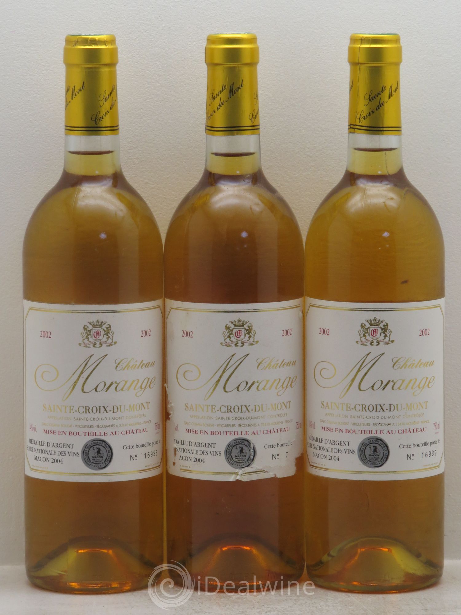 Sainte-Croix-du-Mont Château Morange (sans prix de réserve) 2002 - Lotto di 3 bottiglie - 0