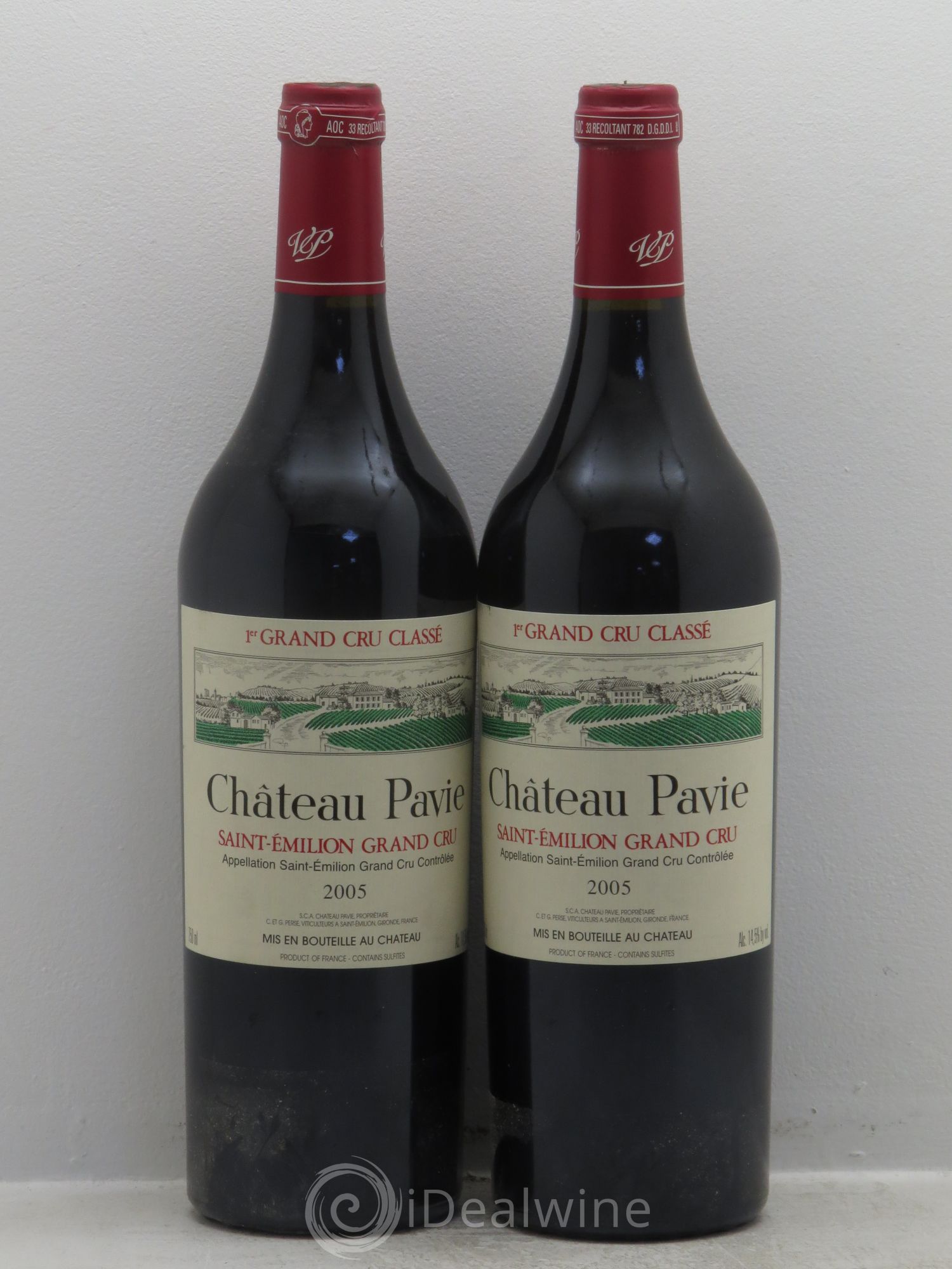 Château Pavie 1er Grand Cru Classé A 2005 - Lot de 2 bouteilles - 0