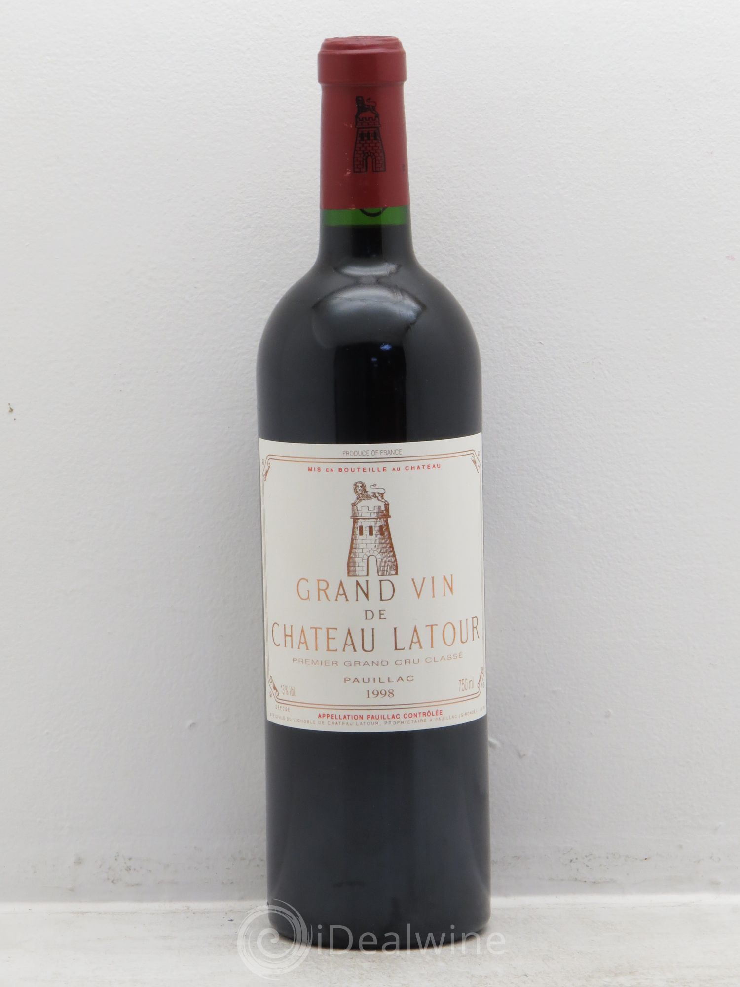 Château Latour 1er Grand Cru Classé 1998 - Lot de 1 bouteille - 0
