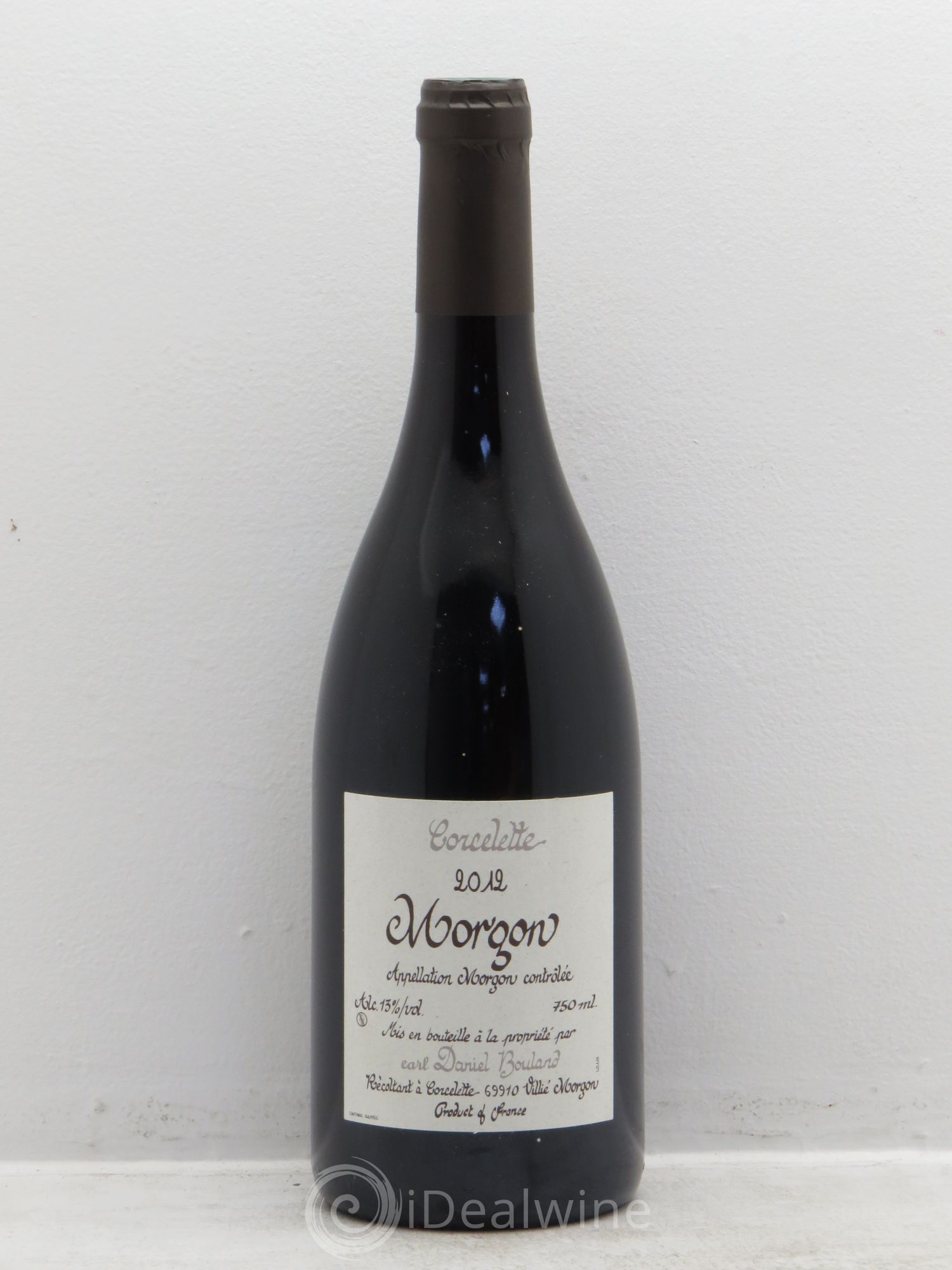 Morgon Corcelette Daniel Bouland (Domaine) 2012 - Lot de 1 bouteille - 0