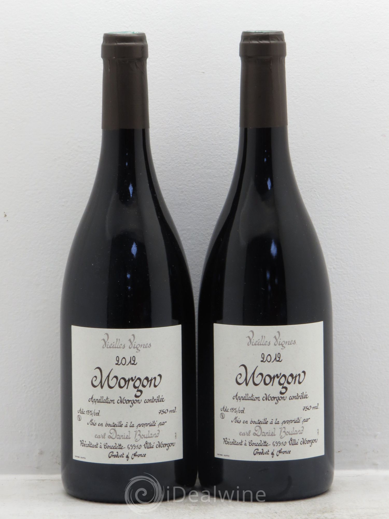 Morgon Vieilles Vignes Daniel Bouland (Domaine) 2012 - Lot de 2 bouteilles - 0