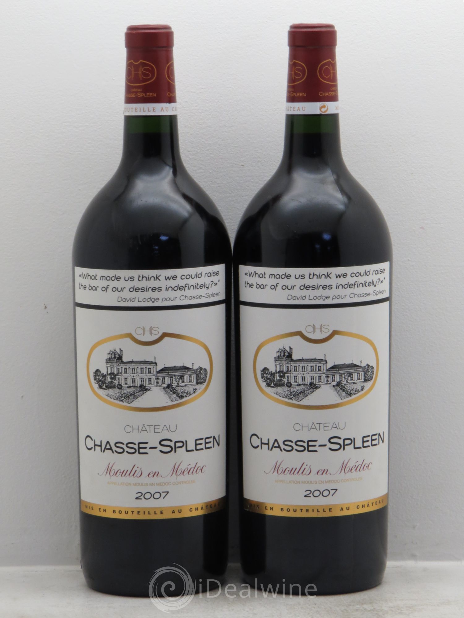 Château Chasse Spleen 2007 - Lot de 2 magnums - 0