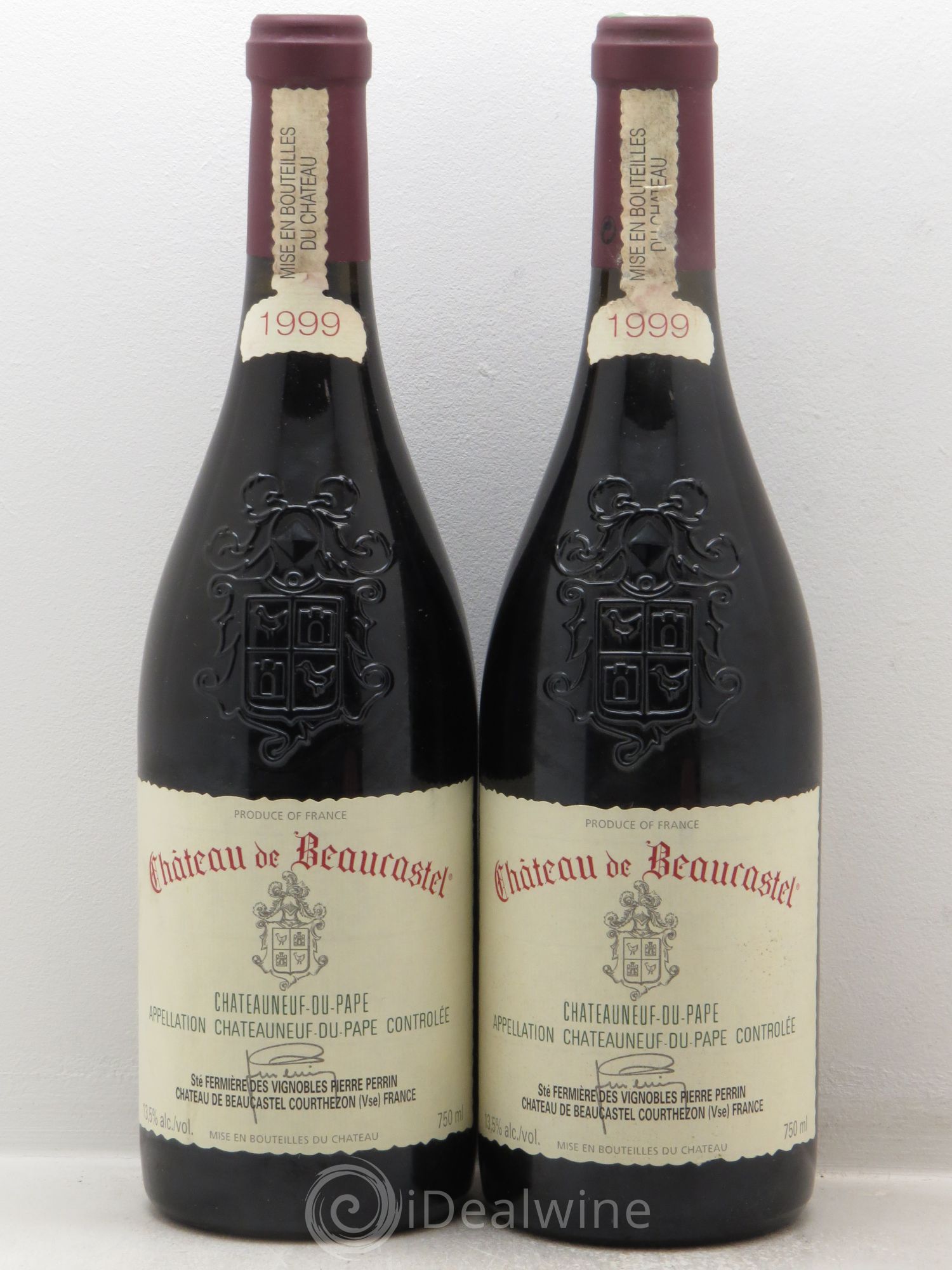 Châteauneuf-du-Pape Château de Beaucastel Famille Perrin 1999 - Lot de 2 bouteilles - 0
