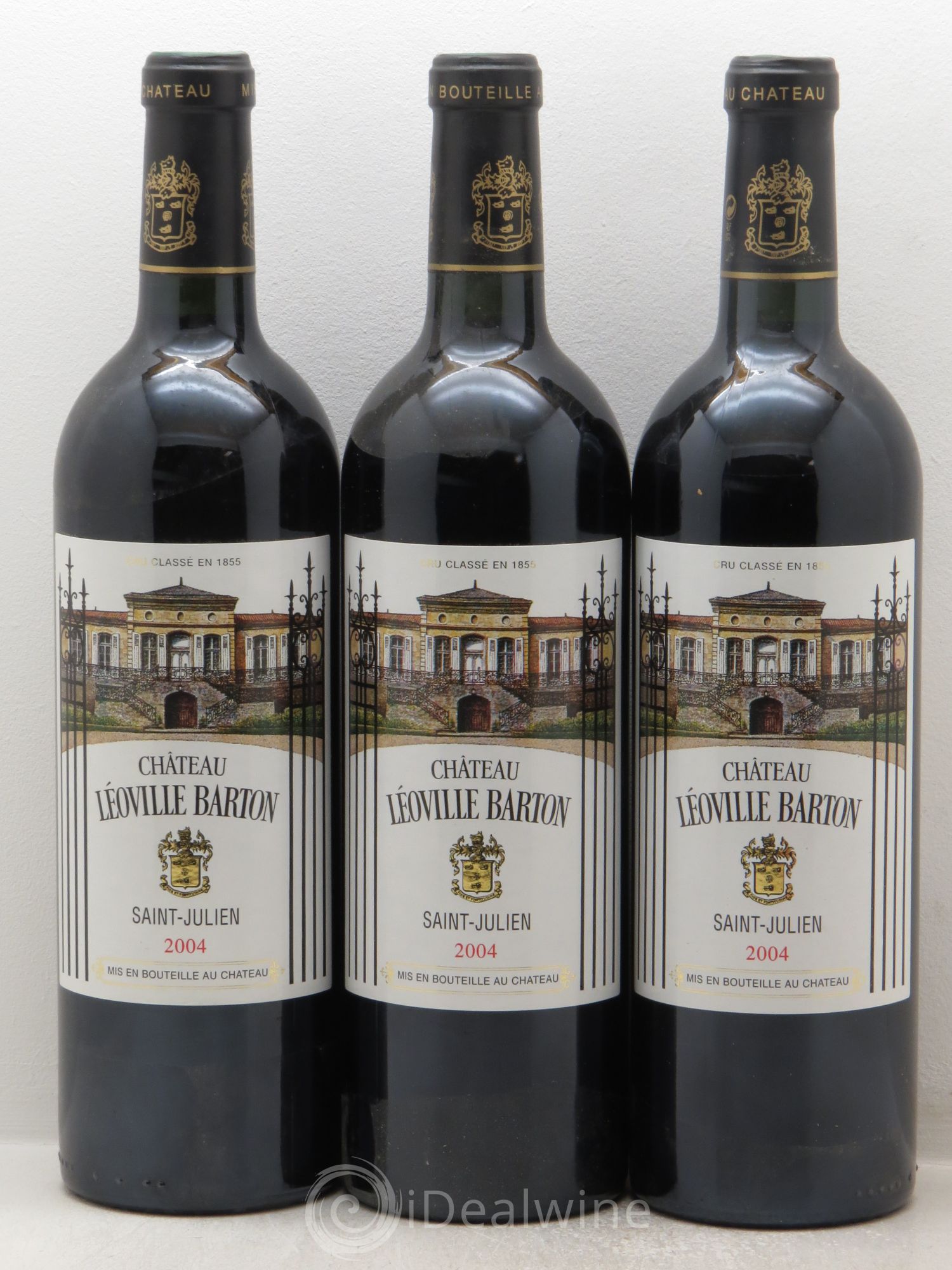 Château Léoville Barton 2ème Grand Cru Classé 2004 - Lot de 3 bouteilles - 0