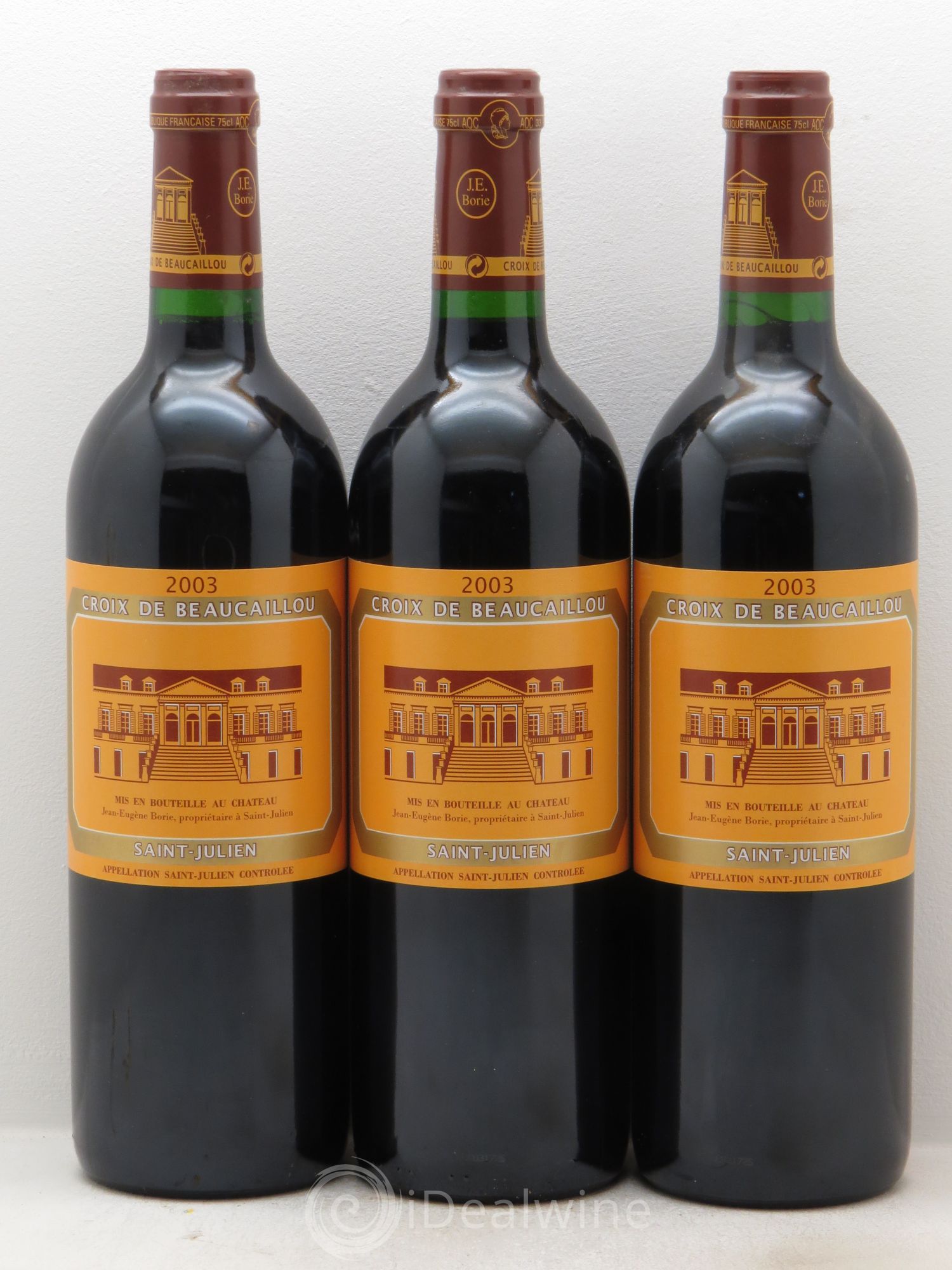 La Croix de Beaucaillou Second Vin 2003 - Lot de 3 bouteilles - 0