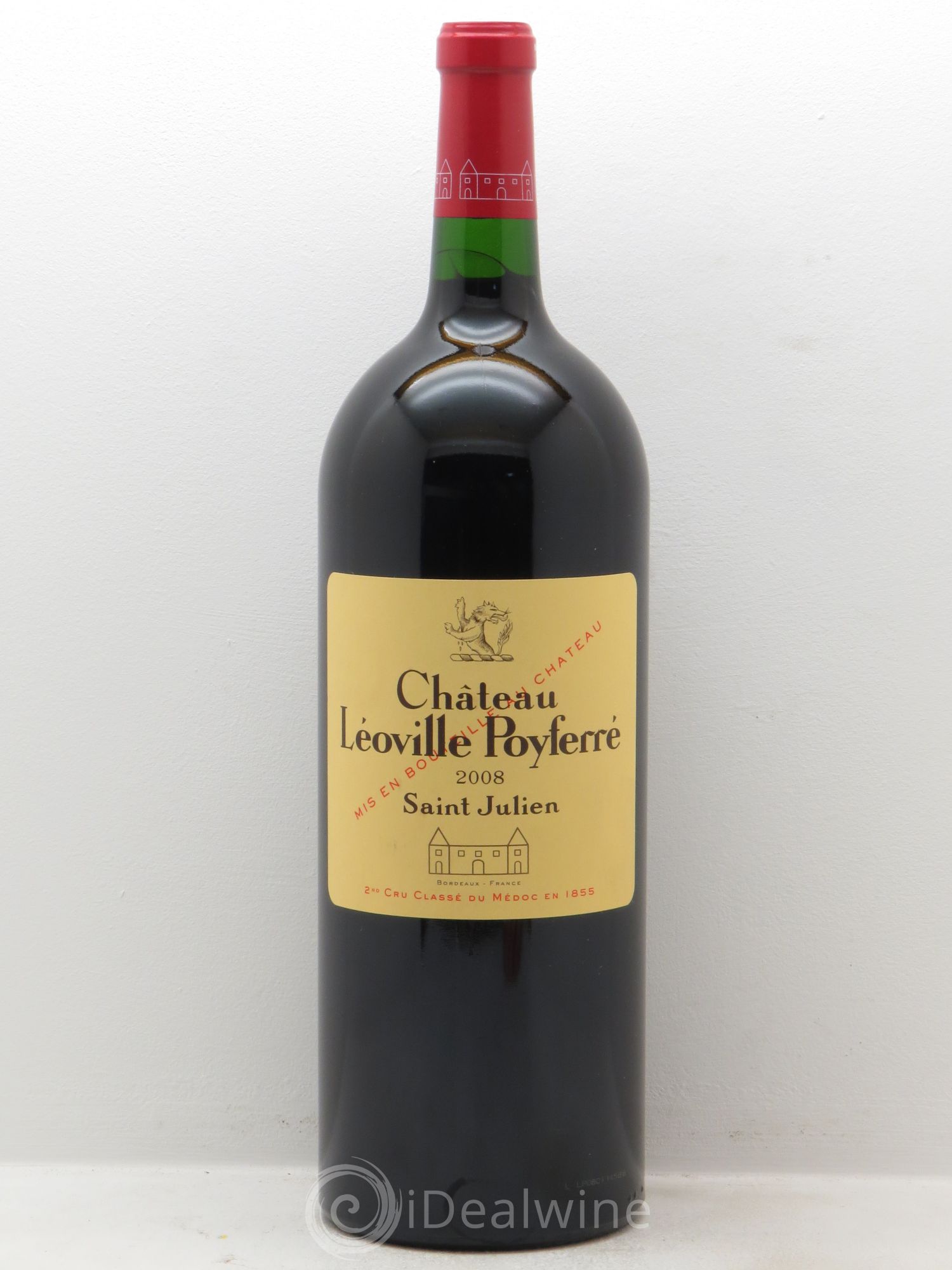 Château Léoville Poyferré 2ème Grand Cru Classé 2008 - Lot de 1 magnum - 0