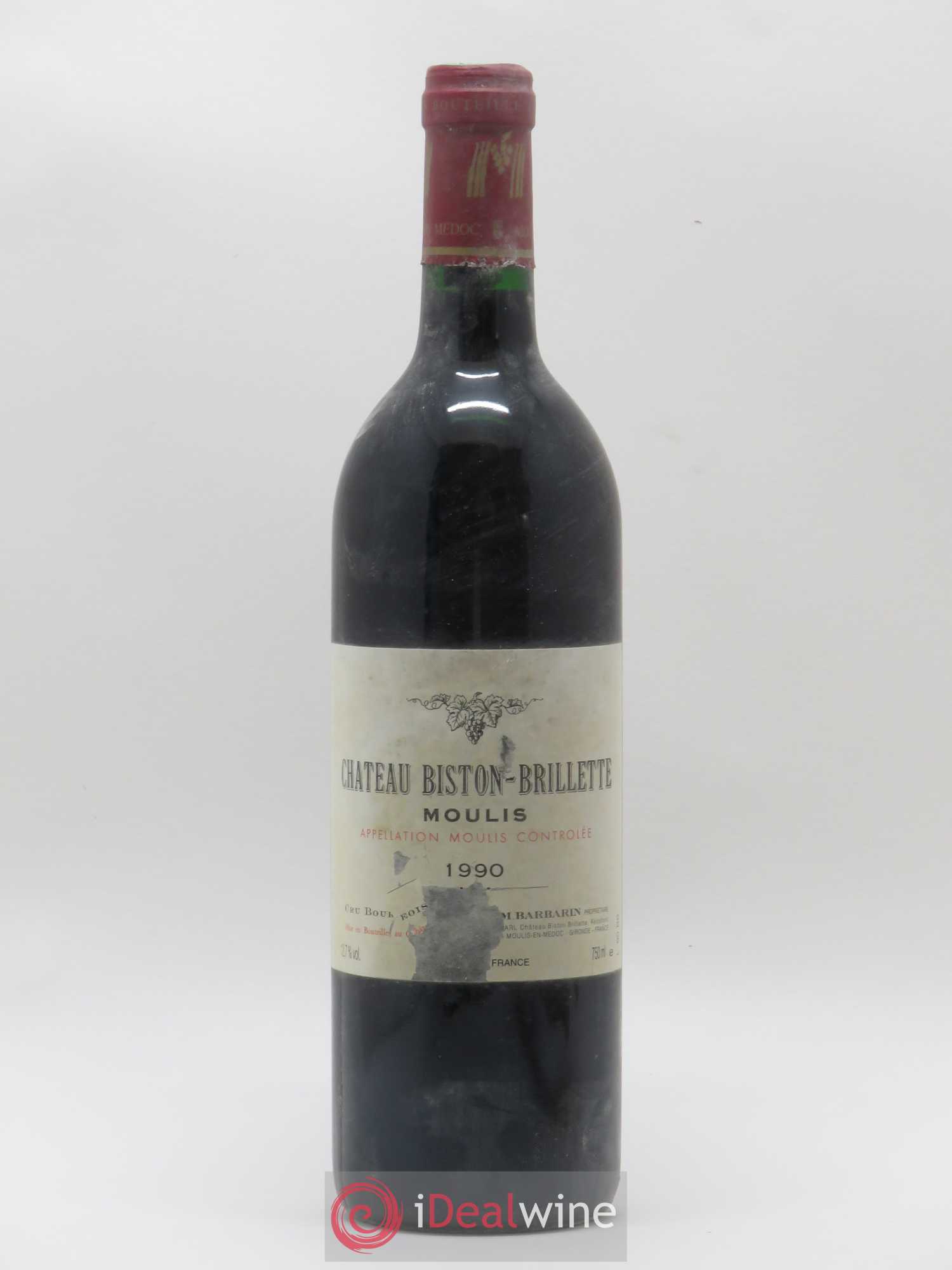 Château Biston Brillette 1990 - Lot de 1 bouteille - 0