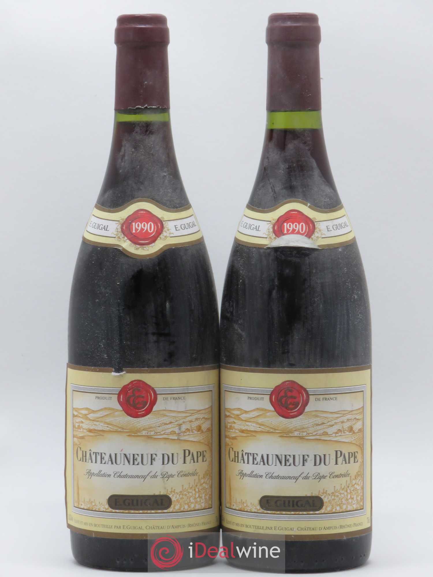 Châteauneuf-du-Pape Guigal 1990 - Lot de 2 bouteilles - 0