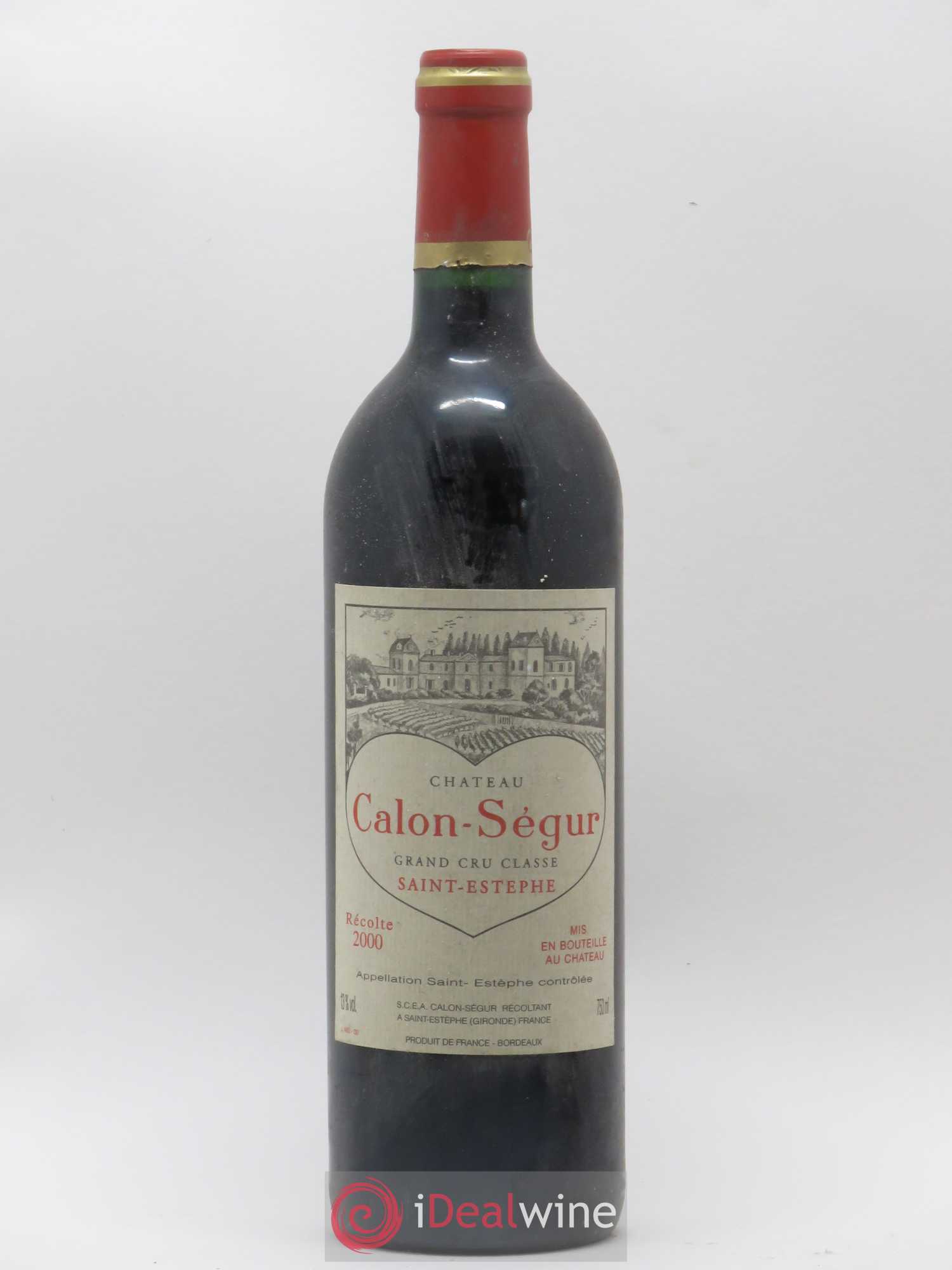 Château Calon Ségur 3ème Grand Cru Classé 2000 - Lot de 1 bouteille - 0